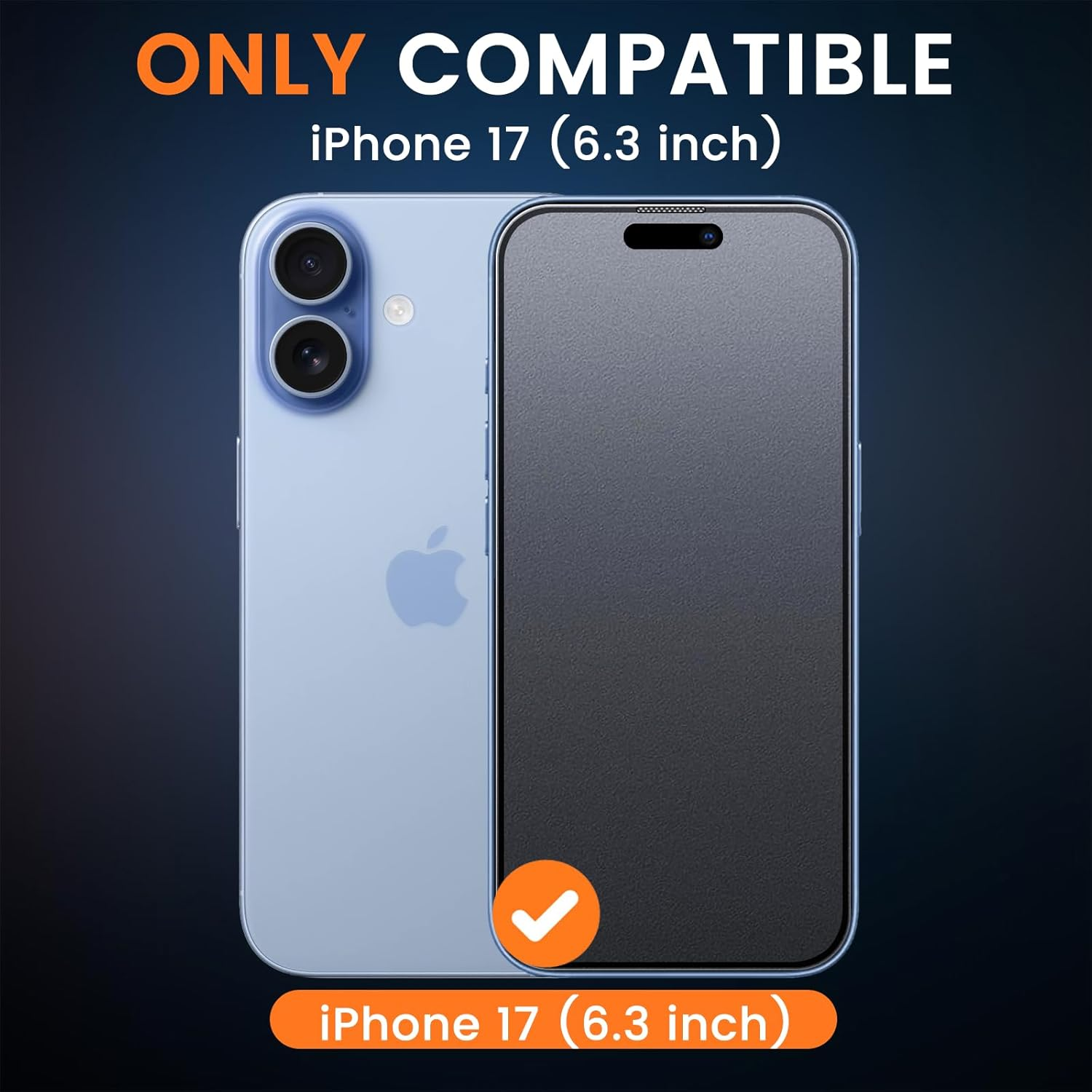 BNCHI 3 Pack Anti-Glare Matte Screen Protector for Iphone 17 6.3 Inches, 9H Tempered Glass Film, [Scratch Resistant] [Anti-Fingerprint] [ Smooth as Silk] image number 6