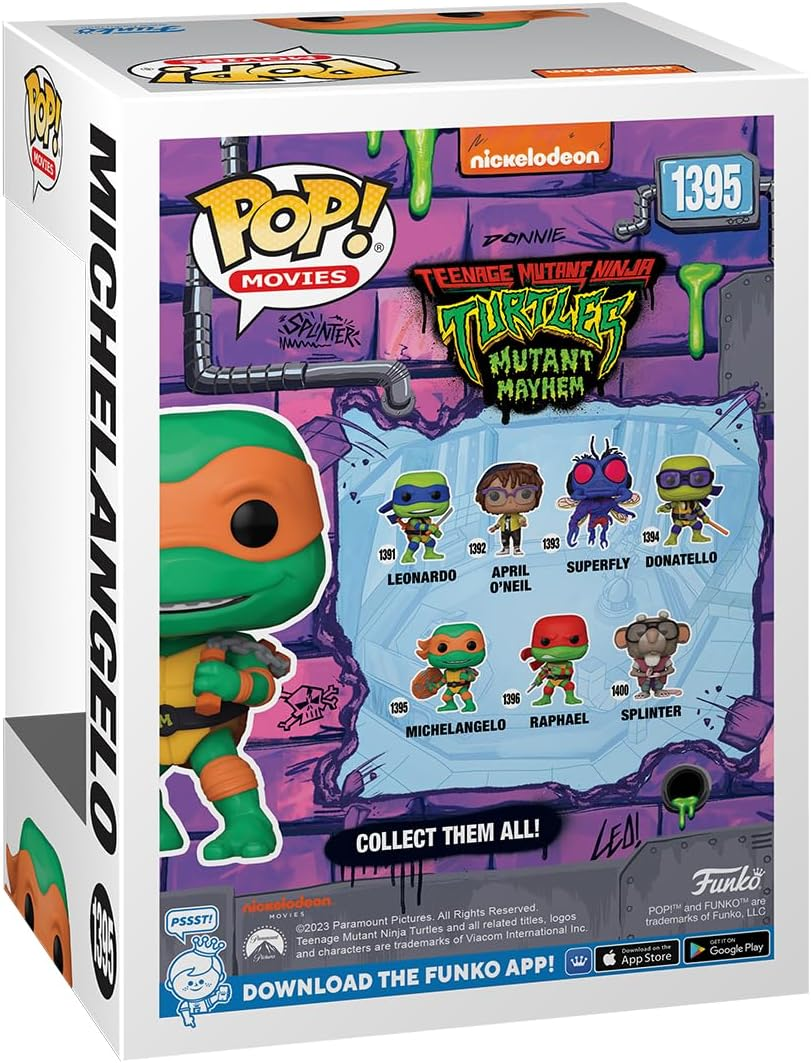FUNKO POP! MOVIES: Teenage Mutant Ninja Turtles - Michaelangelo image number 4
