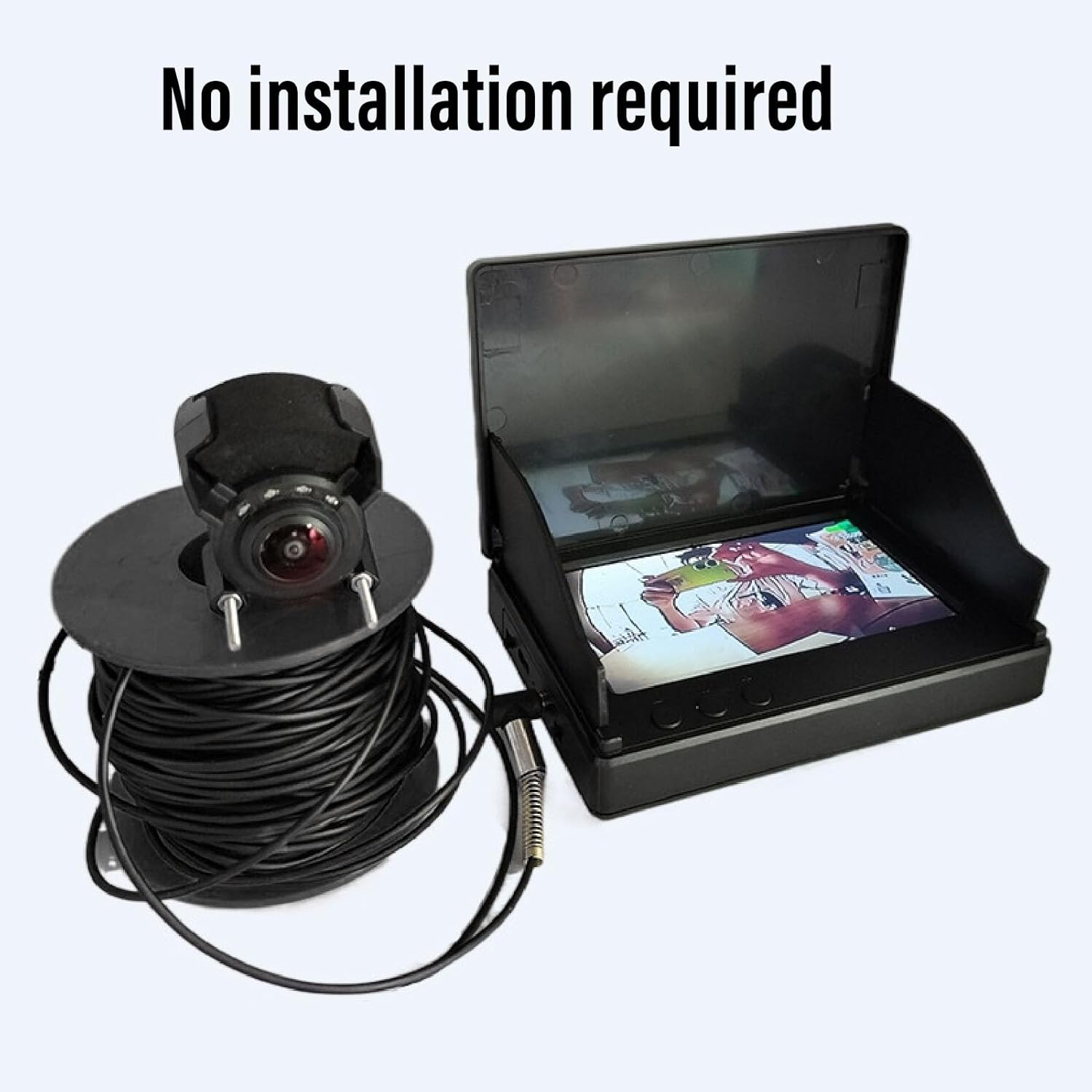 Bewinner Underwater Drone - 30M Cable 1080P High Definition 4.3In Visible Large Screen Video Fish Finder, Underwater Camera for Boat Fishing image number 4