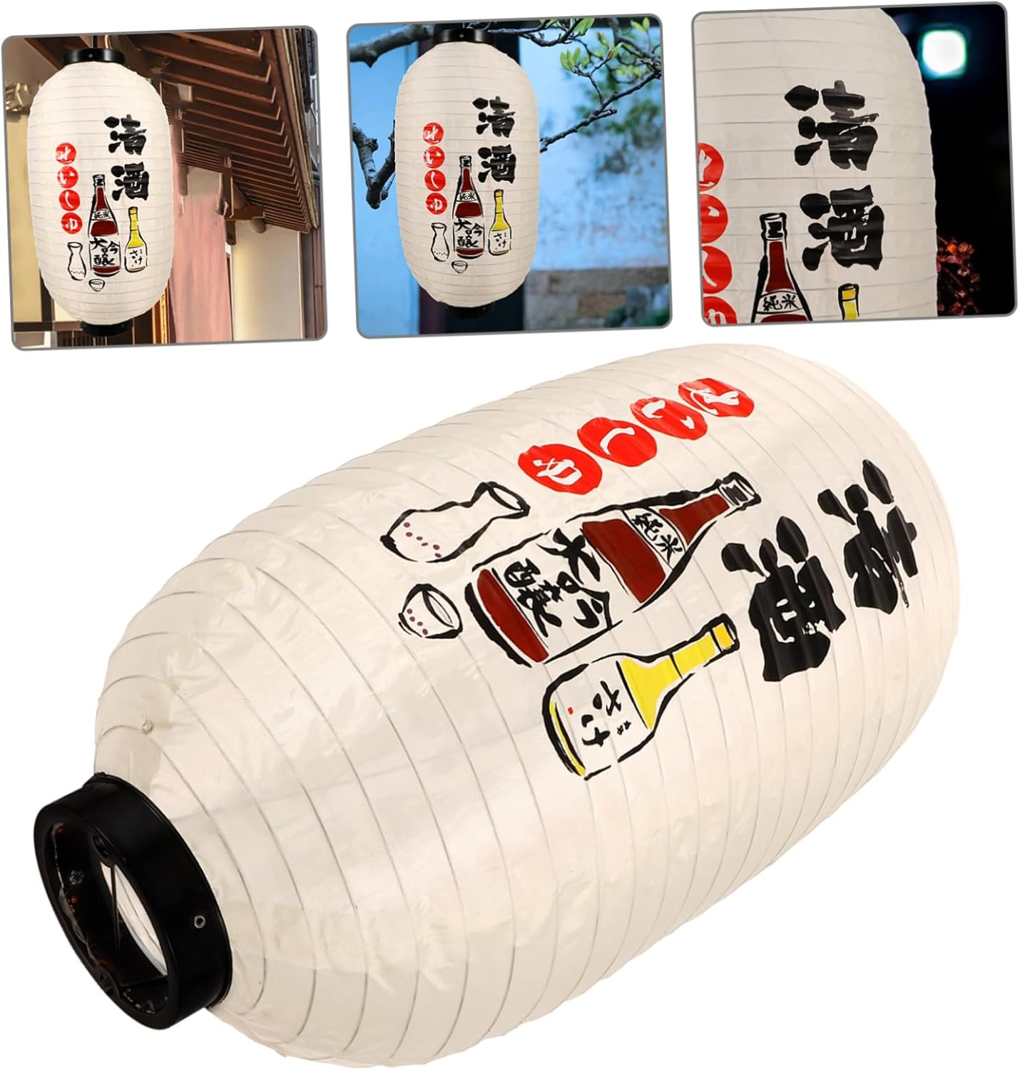 5Pcs Japanese Lantern Silk Lantern Japanese Hanging Lantern Japanese Party Decoration Restaurant Lantern Traditional Lanterns Japanese Bar Lantern image number 3