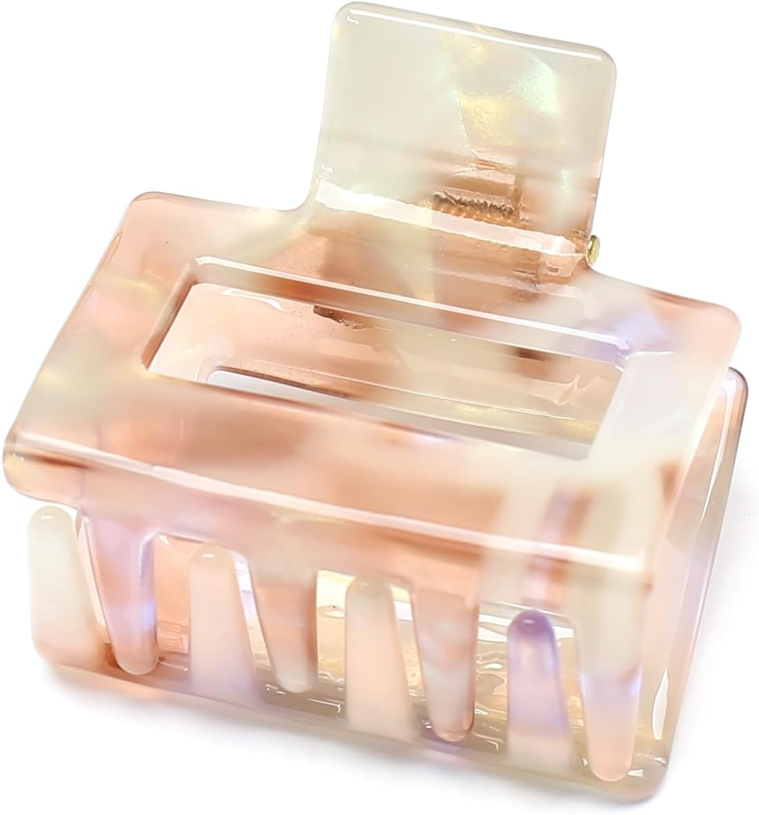 Qingoo Small Cellulose Acetate Hair Clip Beautiful Women'S Hair Clip Headdress Elegant Hair Accessory 1 Piece (5.2 Cm X 4.8 Cm, Purple Red)