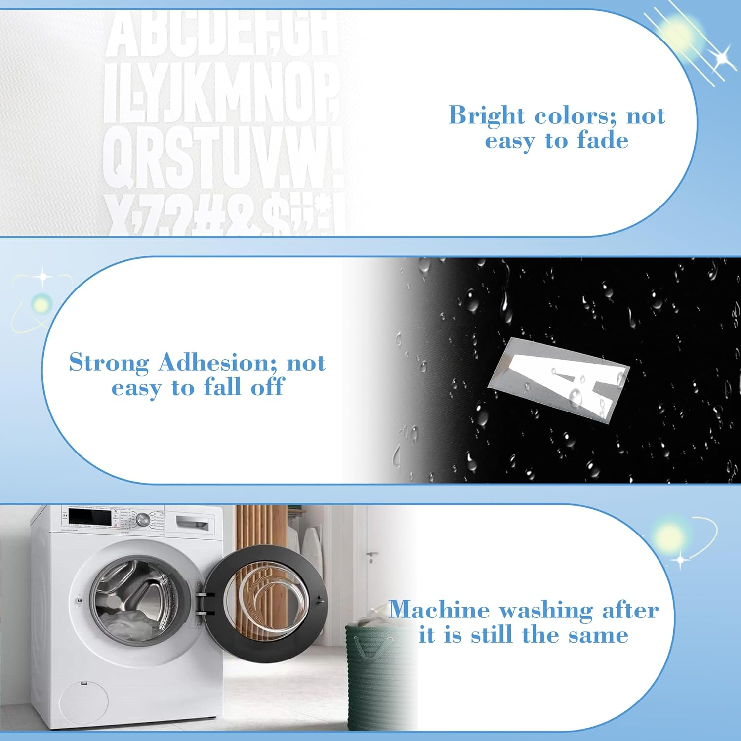 15 Sheets 690Pcs Iron on Letters 2 Inch Vinyl Iron on Letters for Clothing Heat Transfer Letters with A-Z PU Alphabets Stickers Heat Press Letters for T-Shirts Jerseys Hats Printing DIY Crafts (White) - Pink image number 2