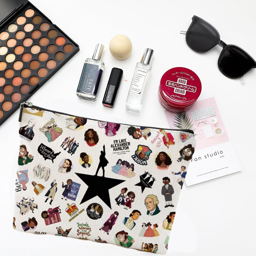 Qualitylife Horror Musical Makeup Bag, White image number 3