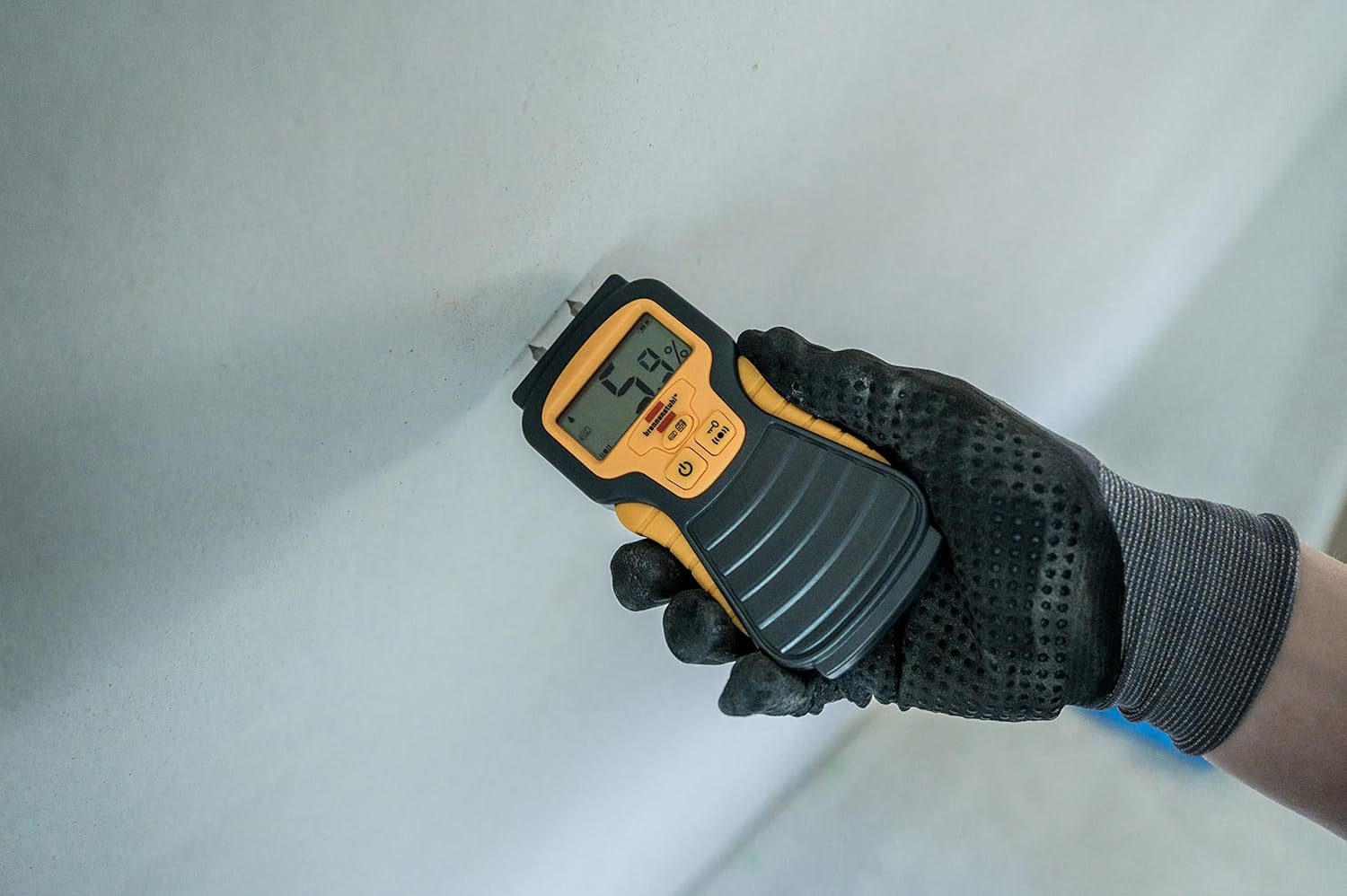Brennenstuhl Moisture Detector MD (Moisture Meter for Wood/Walls/Building Material, with LCD Display) Anthracite/Yellow image number 2