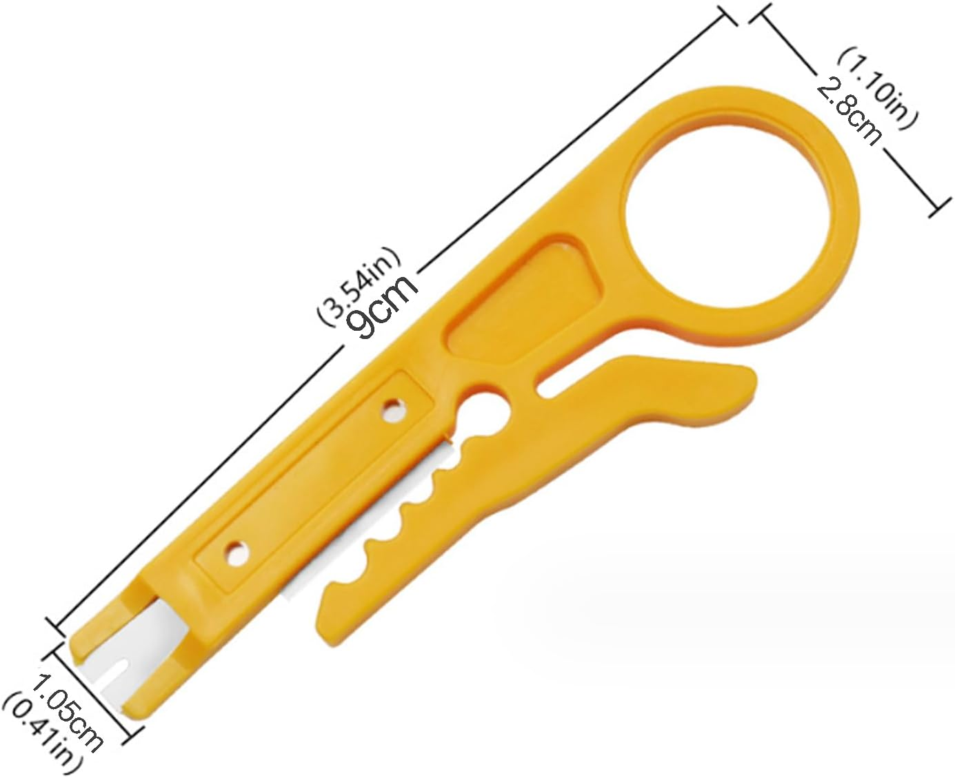 10 X Mini Wire Stripper Plastic Strip Data Cable Wire Punch down Cutter Stripper Manual Pliers image number 6