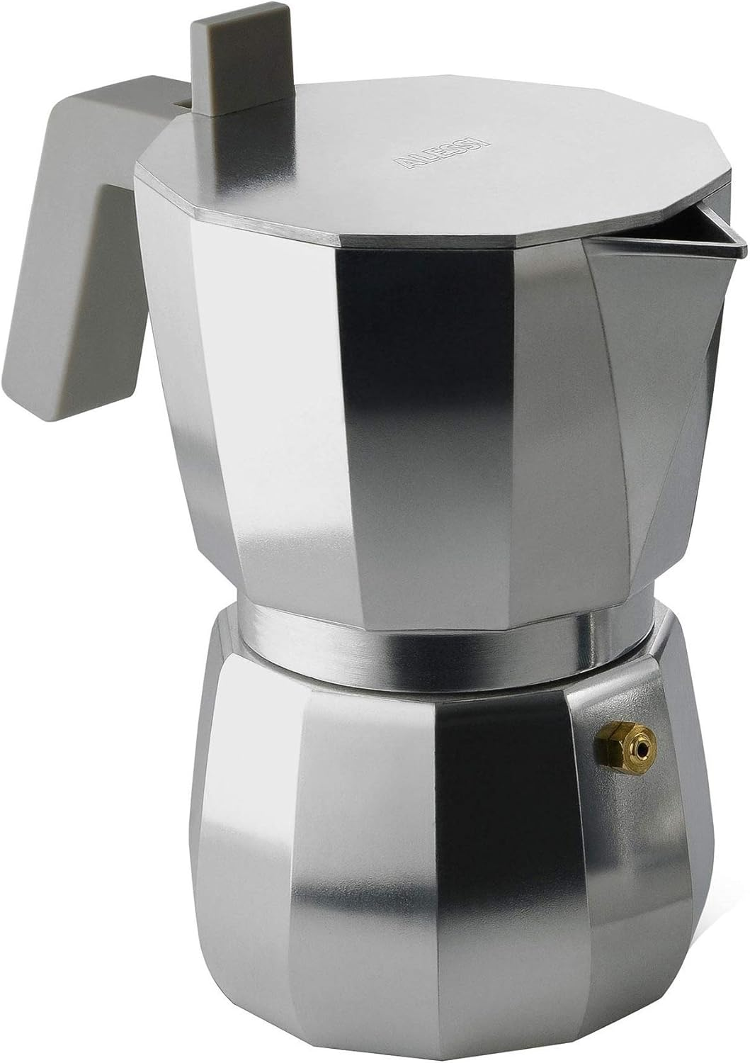 Alessi Moka Espresso Coffee Maker, 1 Cup, Grey image number 4