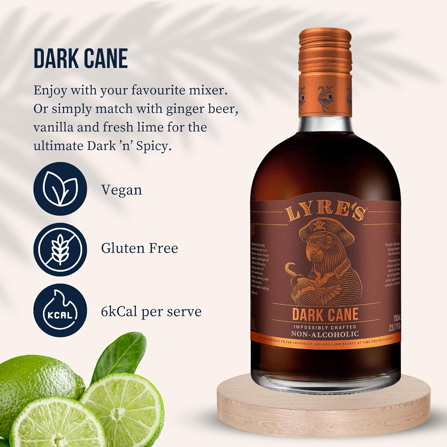 Lyre'S Dark Cane - Non-Alcoholic Spirit, Dark Rum Alternative, Premium, 700Ml image number 5