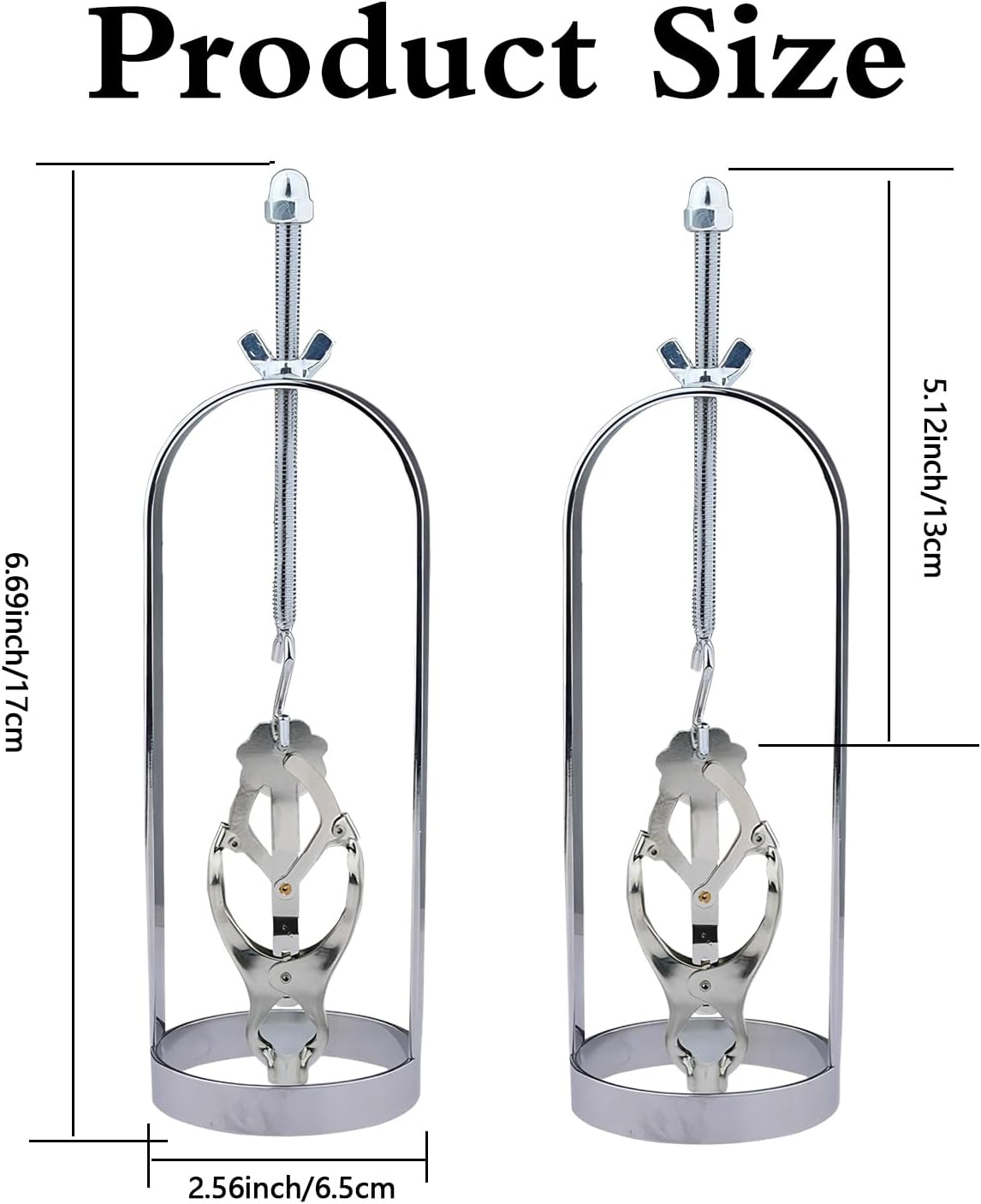 Stainless Steel Nipple Clamps for Women - Adjustable BDSM Nipple Clips with Weights, Non-Piercing Butterfly Clamps for SM Bondage & Couples Play (Nipple Toys)