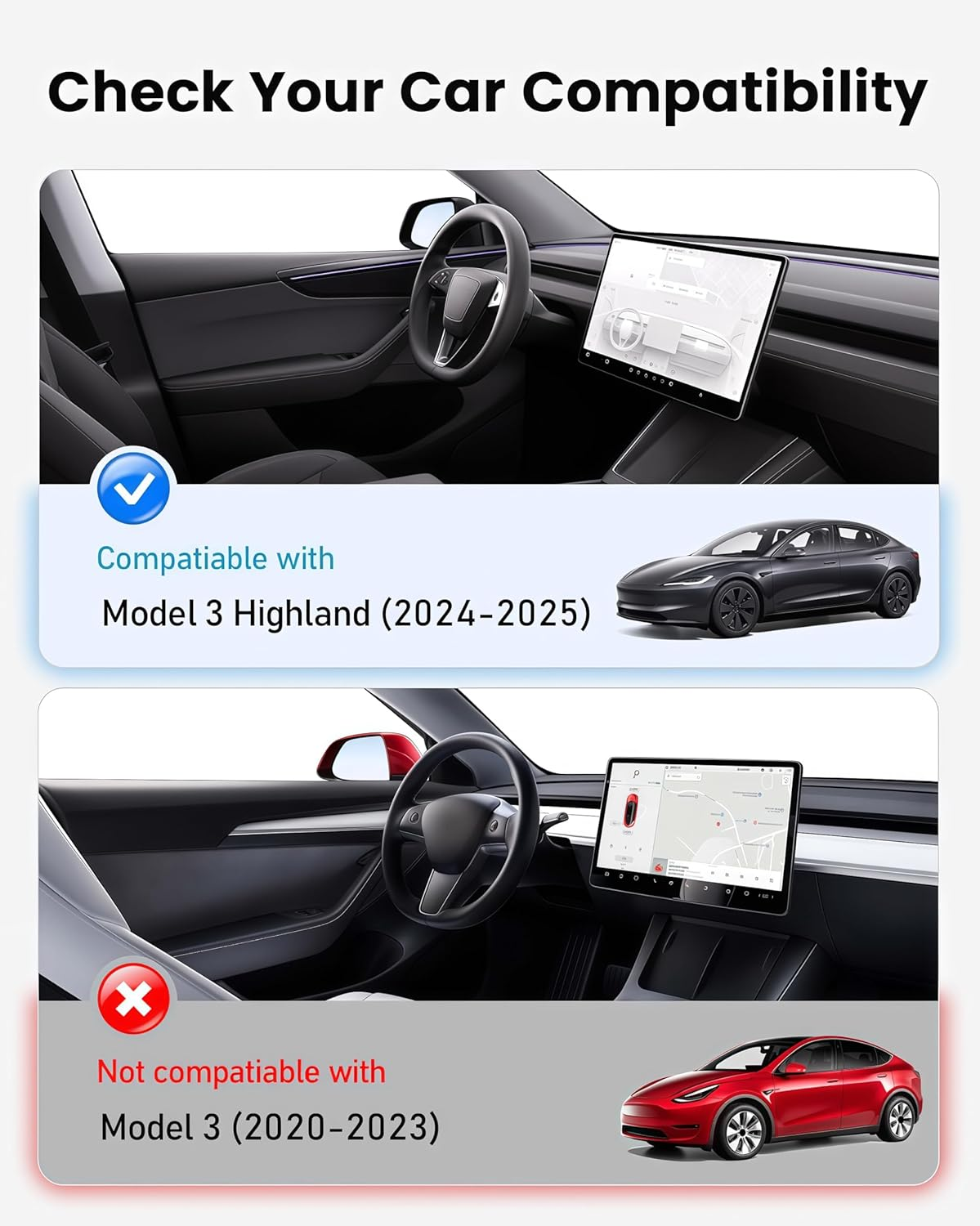 2025 Upgraded Tesla Model 3 Highland Sunshade Roof, UPF200+ Roof Sunshade with Storage Bag, No-Sag & No-Gaps Heat Insulation Foldable Top Windows Windshield Sun Shade, Tesla Model 3 Accessories Black