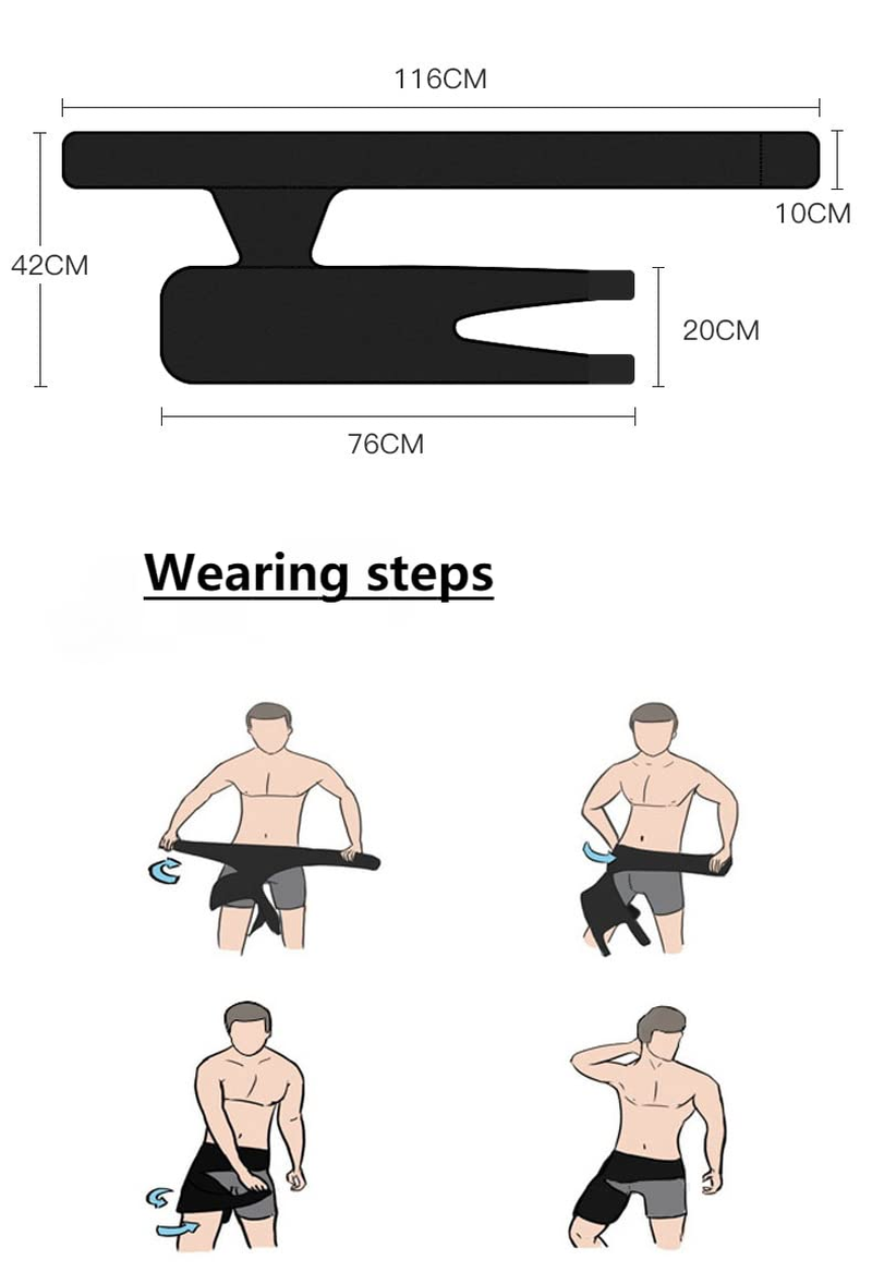 AIMALL Groin Pain Relief Thigh Support &ndash; Adjustable Hip Compression Brace for Sciatic Nerve, Hamstring, and Injury Recovery &ndash; Neoprene Strap for Men & Women