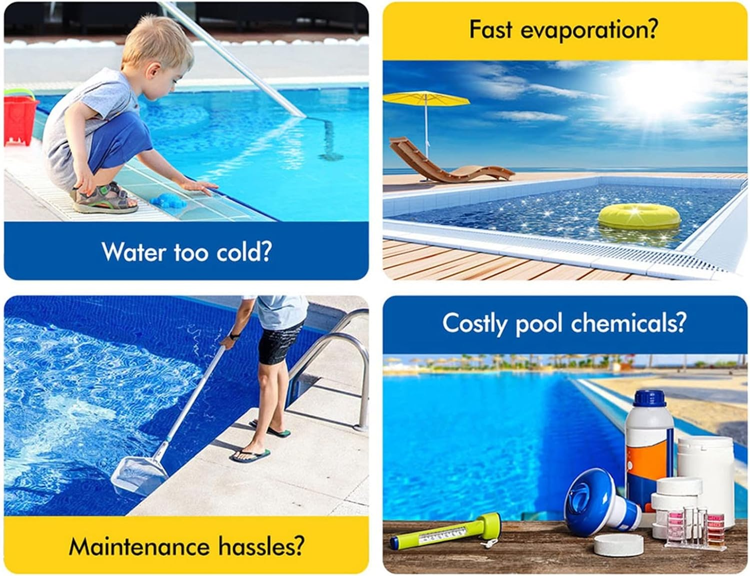 ALFORDSON 8M X 4.2M Pool Cover 500 Microns Bubble Solar Isothermal Swimming Blanket, Keep Water Heat and Clear for Inground Pools, Blue/Silver image number 4