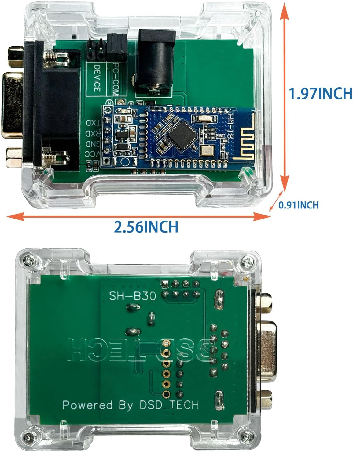DSD TECH SH-B30-BLE RS232 to Bluetooth 5.0 BLE Adapter Supports Ios Android image number 2