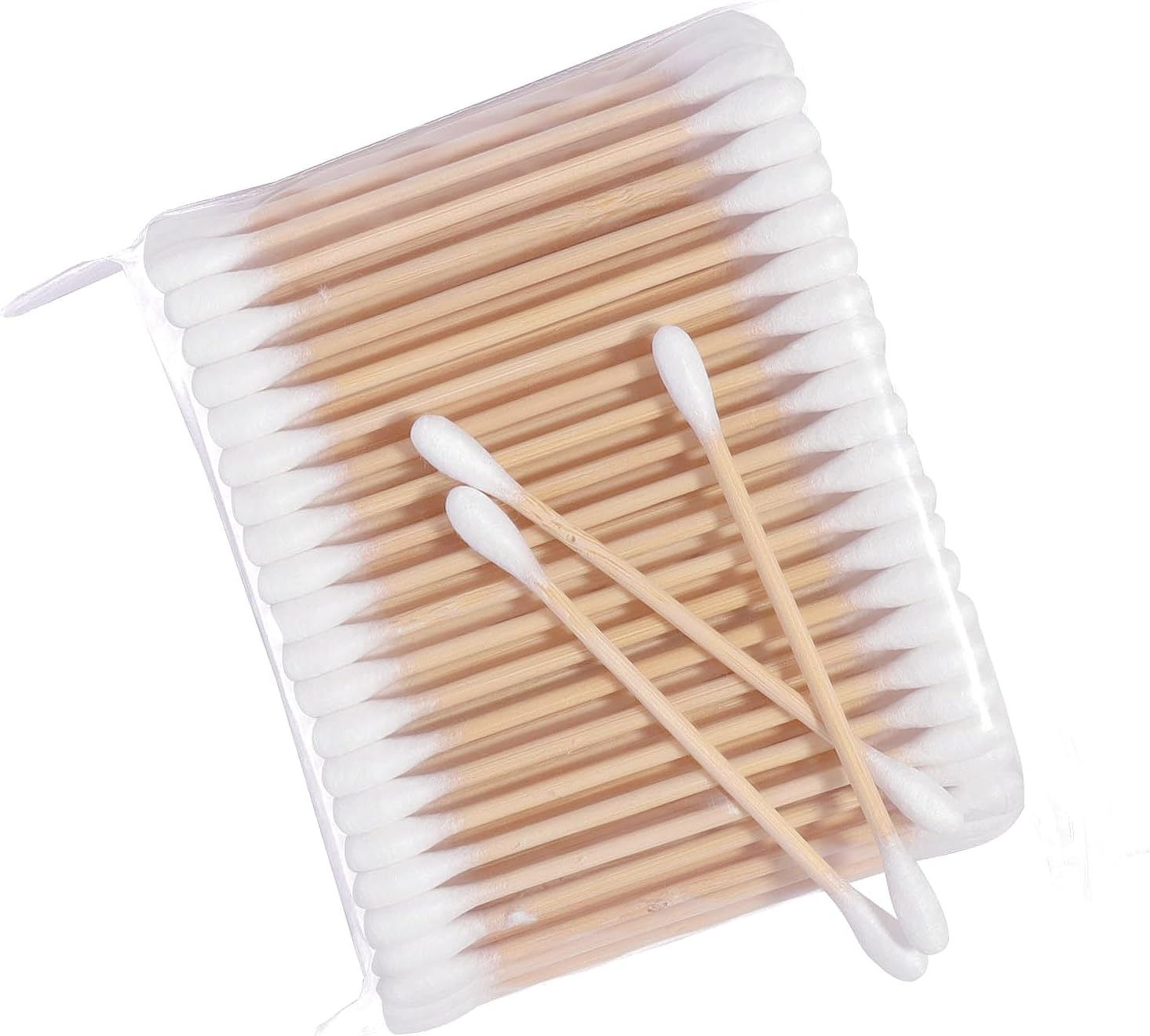 1000Pcs Double Head Cotton Swab Women Makeup Cotton Buds Tip for Wood Sticks Nose Ears Cleaning Tools Makeup Remover Beauty Stick image number 2