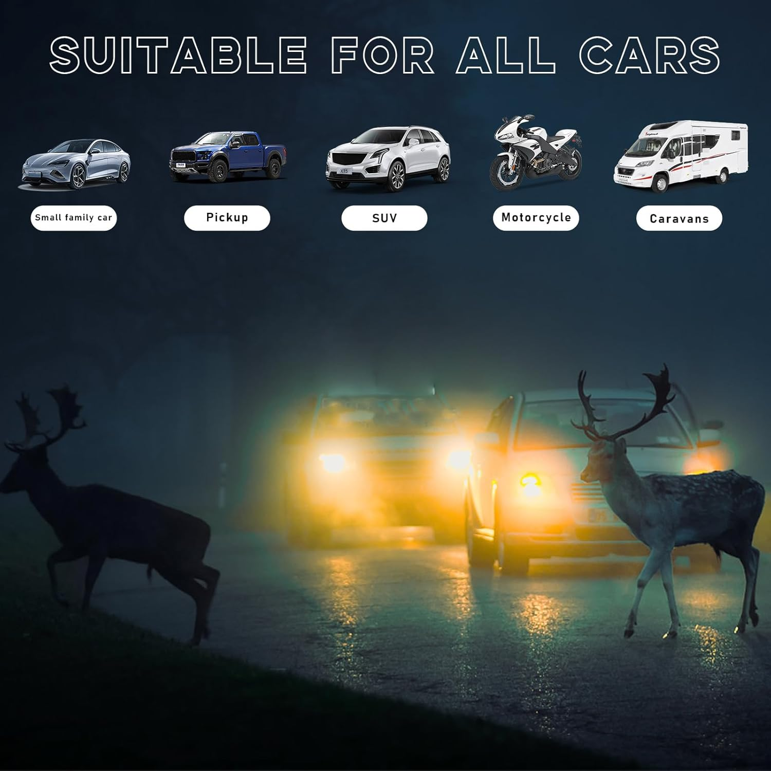 Ohleats 4PCS Deer Whistles for Car, Automotive save a Deer Whistles to Avoid Collisions, Vehicle Deer Warning Devices Horn Sensor, Universal Animal Alert Car Accessories (Black, 4 PCS) image number 5