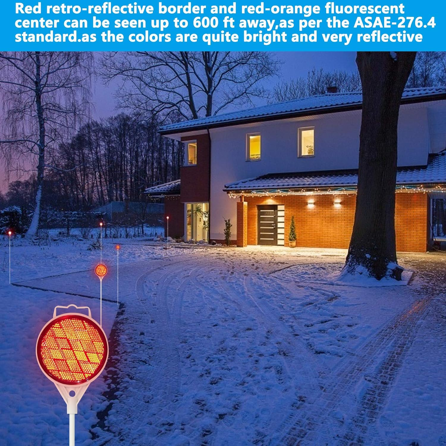 Dxsigns Reflective Driveway Marker 47 Inch Fiberglass Rod (Pack of 8) image number 4