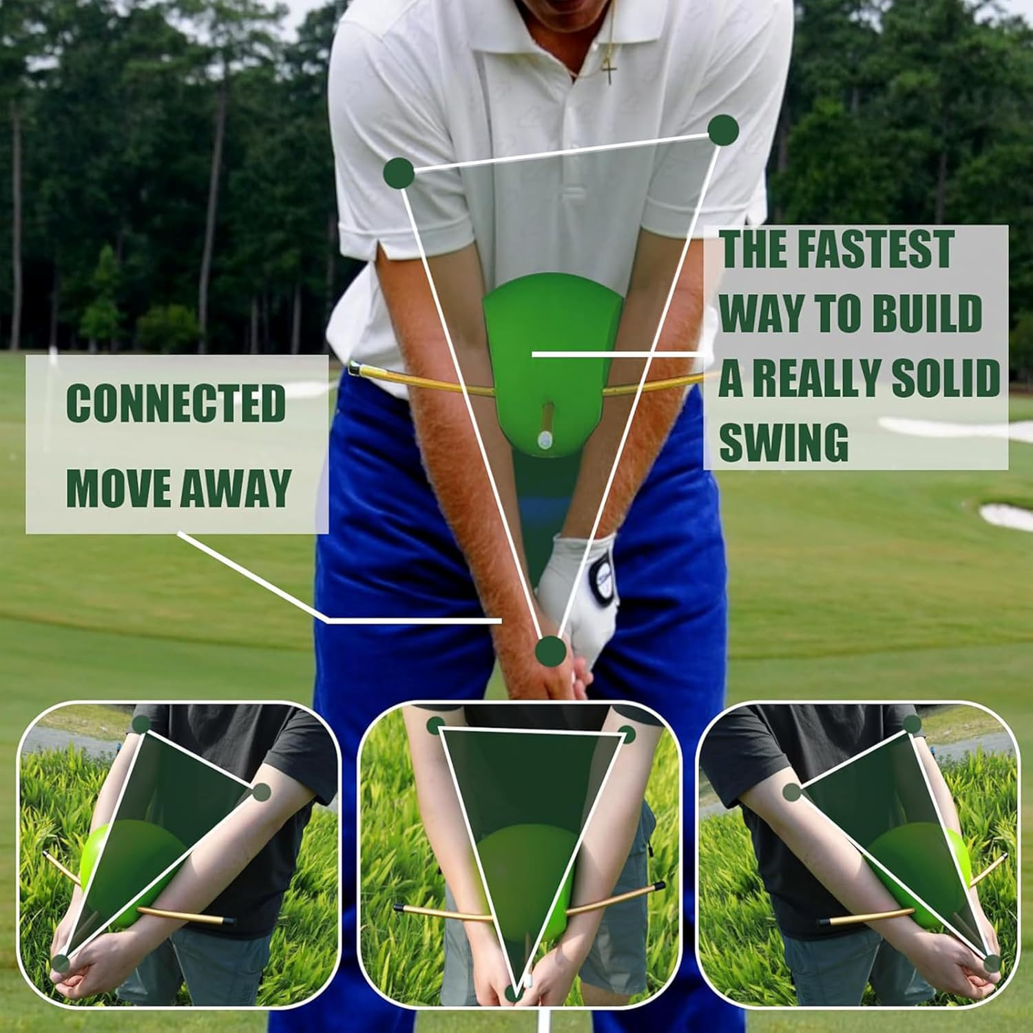 All-Level Golf Training Aid,Pro-Validated Golf Swing Trainer,Instant Hand Positioning & Posture Correction Aid for Beginners to Pros image number 6