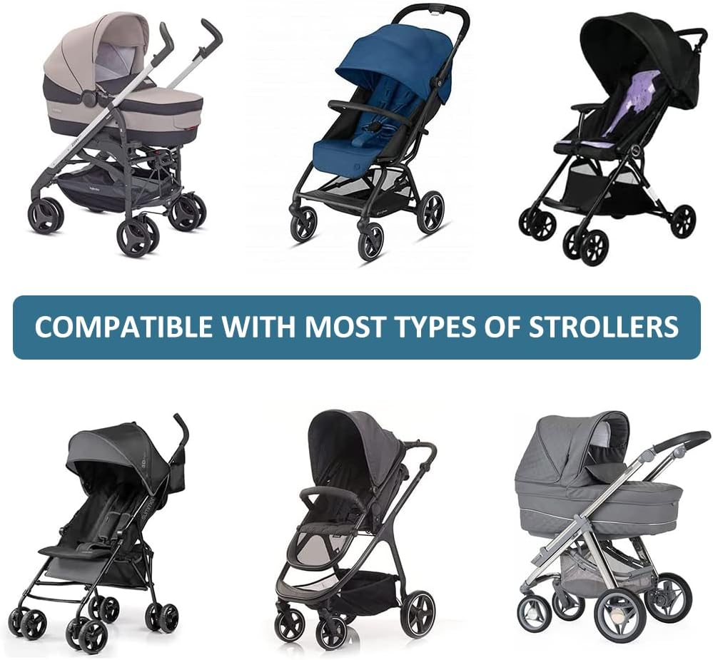 Universal Mosquito Net, Universal Insect Protection, Pram Hook, Breathable Fly Net, Pram Mosquito Net, Insect Protection, Mosquito Net, for Prams, Travel Cot, Baby Beds, Tear-Resistant and Washable