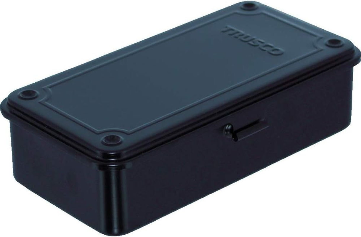 TRUSCO T-190MBK Trunk Tool Box 203X109X56 Matte Black image number 1