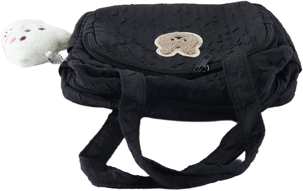 Newborn Nappy Changing Bag with Pendant Portable Travel Diaper Tote for Pram Adjustable Strap Mum Dad Waterproof Organizer Insulated Pockets image number 2