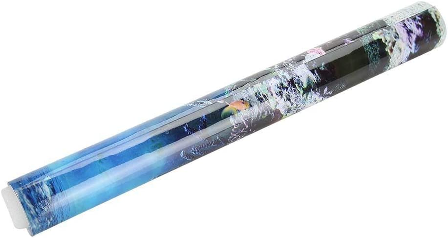 Aquarium Background, Fish Tank Background, Aquarium Background Poster Fish Tank Backdrop PVC Adhesive Underwater Reef Decor Paper Cling Decals Sticker, Fish Tank Decoration image number 2