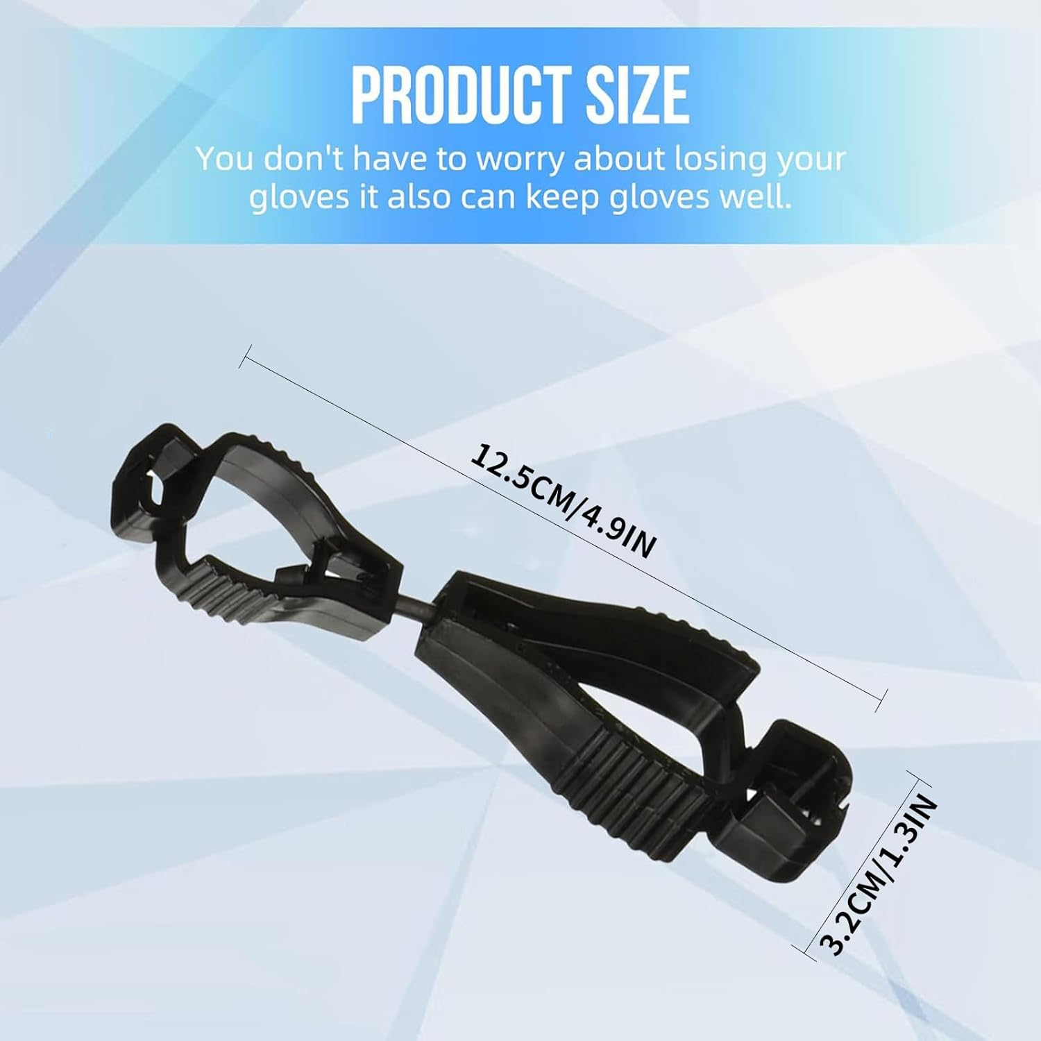 6 PCS Work Glove Clips, Elastic Clamp Holders, Secure Glove Storage for Labor, Firefighters, Construction, and Garden Work image number 6