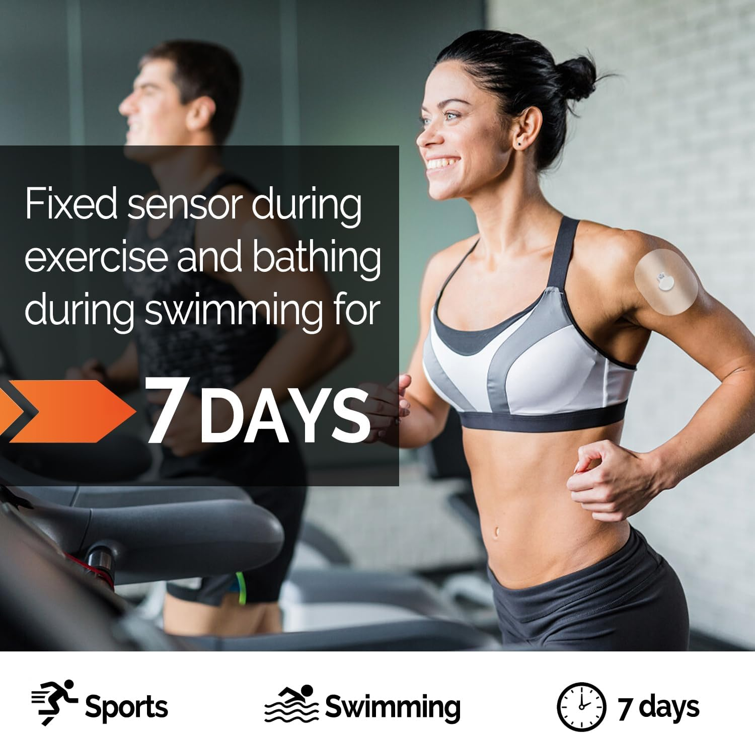 Adhesive Patches for Guardian Sensor 3/4，Waterproof and Latex Free CGM Sensor Patches for 7 Days (40 Pack), Pre-Cut Adhesive Tape, Continuous Glucose Monitor Protection Cover -GTAGKOMMEN