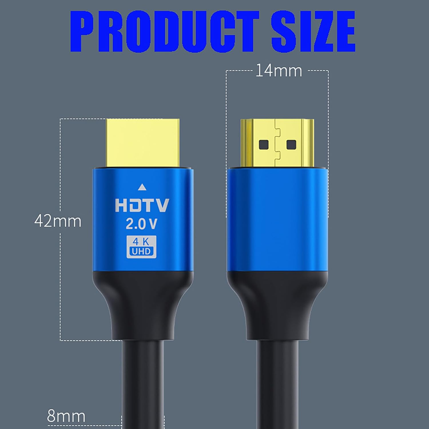 4K HDMI Cable, Tunghey High Speed HDMI to HDMI Cable HDMI 2.0 Cord Supports 4K@60Hz, 2K, 1080P, HDCP 2.2, HDR, 3D, ARC & Ethernet for HDTV, Laptop, Monitor, PS5, Xbox (15M) image number 5