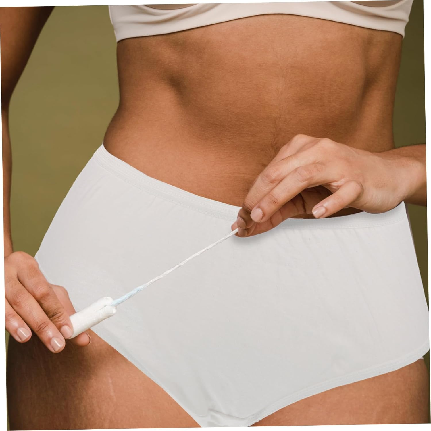 CLISPEED Disposable Maternity Panties Women Flexible Postpartum Confinement Underwear Cotton White XXL Portable 4Pcs for Postpartum Recovery image number 1