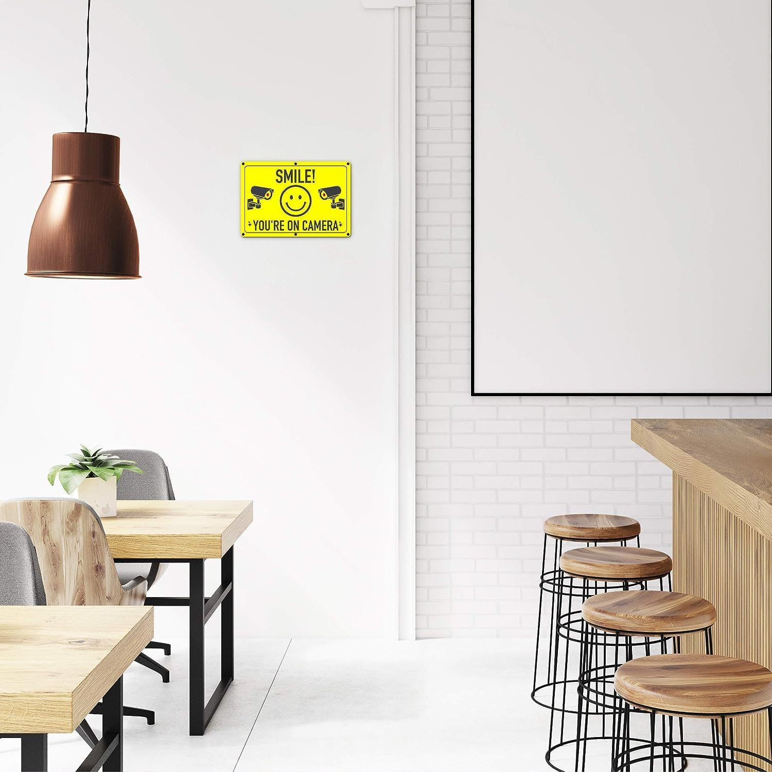 ASSURED SIGNS Smile You'Re on Camera Sign - 2 Pack - 11.75 X 8 Inch - Ideal Aluminum Video Surveillance Security Signs to Prevent Trespassing on Private Property - Perfect for House, Business, Yard or Private Driveway image number 5