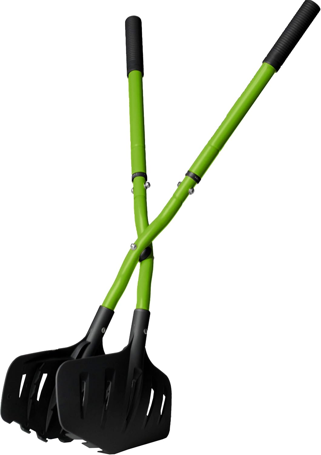 Earthwise 50002 Gator Grabber Telescoping Leaf Clean-Up Tool, Green/Black image number 6