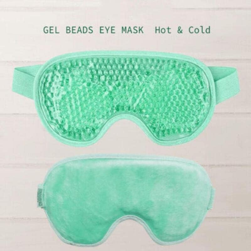 Gel Beads Eye Spa HOT/COLD MASK Reusable Cooling Ice Pack Pain Relief Tired Eyes, Adjustable Strap, Soft Lining, 19Cm X 9Cm - Pink image number 4