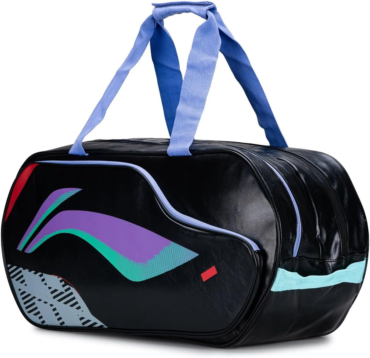 Li-Ning Dolph 6-In-1 Thermal Badminton Kit Bag | Badminton Kitbag | Spacious | Easy - Access Compartments | Unisex - Men, Boys, Girls, Women - Black image number 3