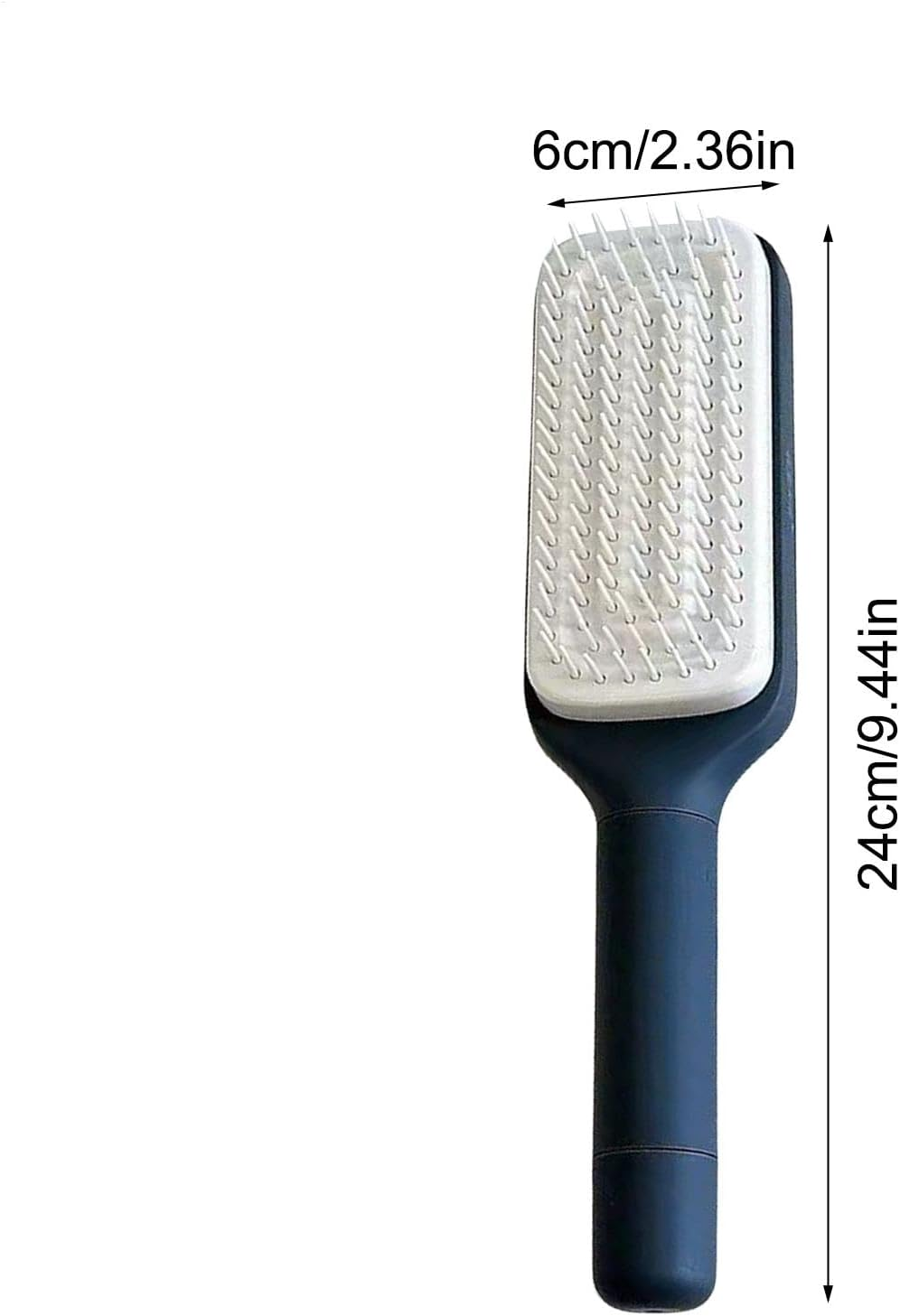 Scalp Massager, Brush Master Self-Cleaning Hairbrush, Scalp Scrubber with Soft Silicone Bristles Scalp Massager Shampoo Brush Tool, Hair Growth and Scalp Care - Gray image number 5