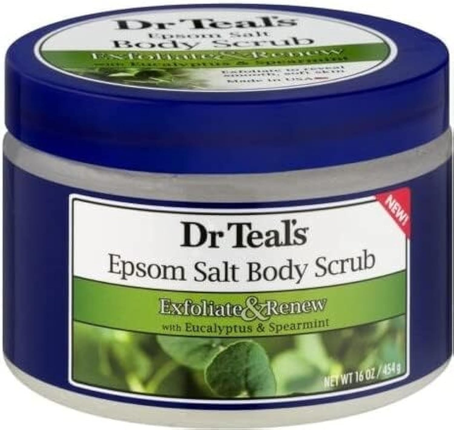 Dr Teals Exfoliate and Renew with Eucalyptus and Spearmint Body Scrub, 454G