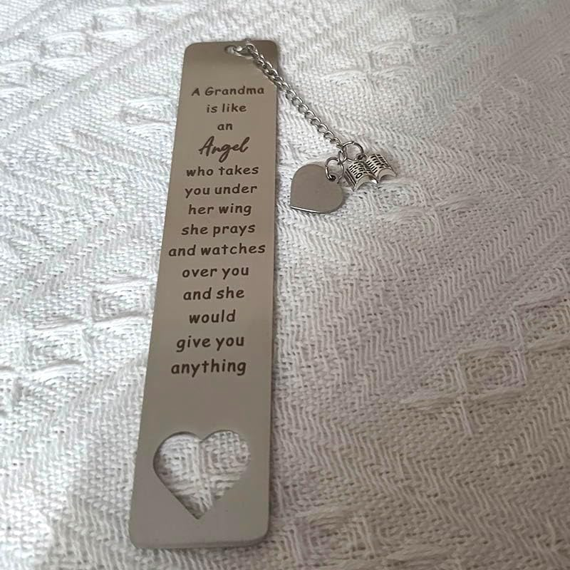 Christmas Birthday Gifts for Grandma Bookmark from Granddaughter Grandson a Grandma Is like an Angel Bookmarks for Grandma Grandmother Mothers Day Gift for Granny Grandmama image number 3