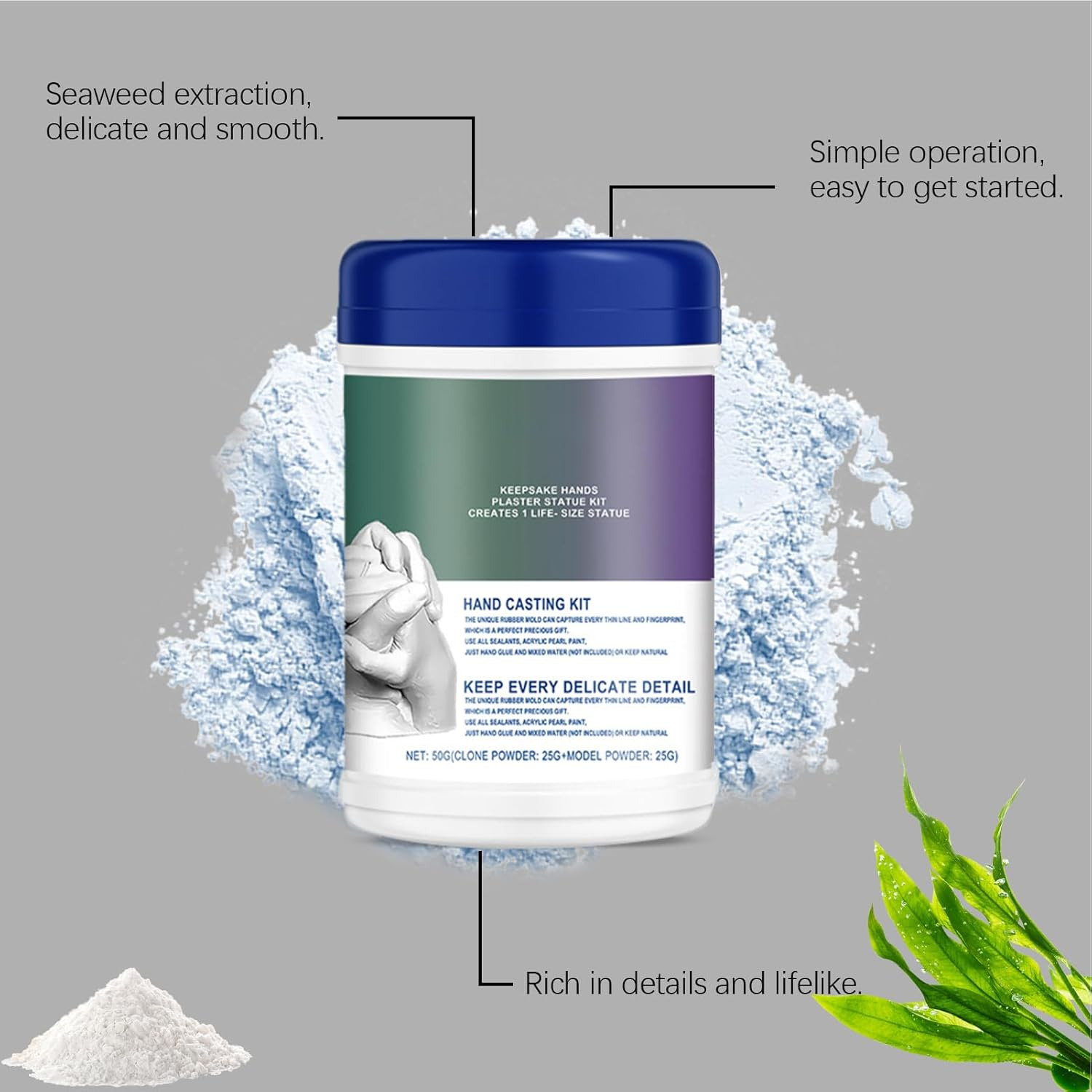 Evnbhgyu Belly Casting Kit Pregnancy, Baby Hand Casting Kit, Sculpture Modeling Compounds for Adults Children Family Toddler Kids Crafts Memorial Thanksgiving Home image number 6