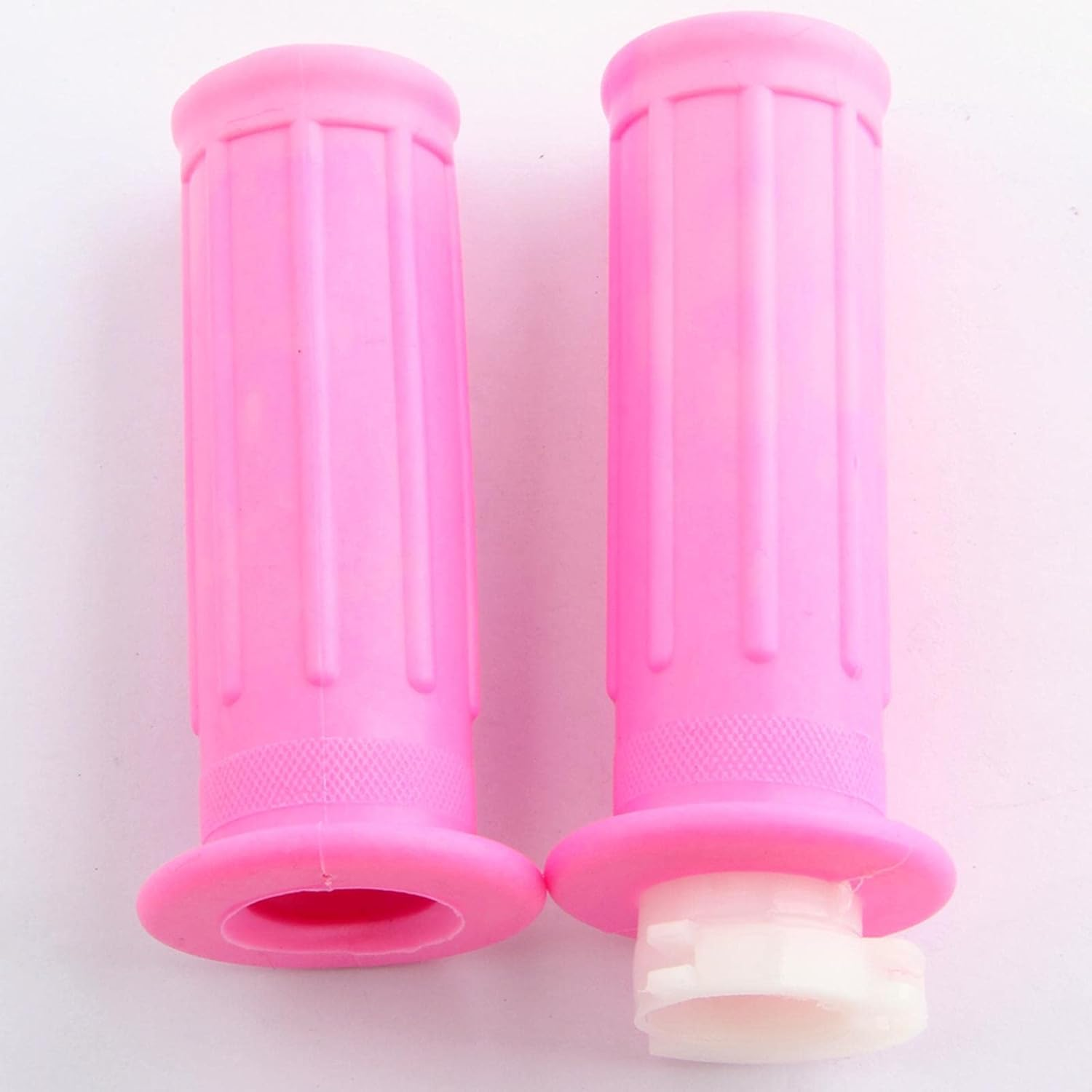 2Pcs Motorcycle Handlebar Grips, Durable Throttle Twist Grip Practical Fits for PW50 Mini Replaces Accessories, Pink