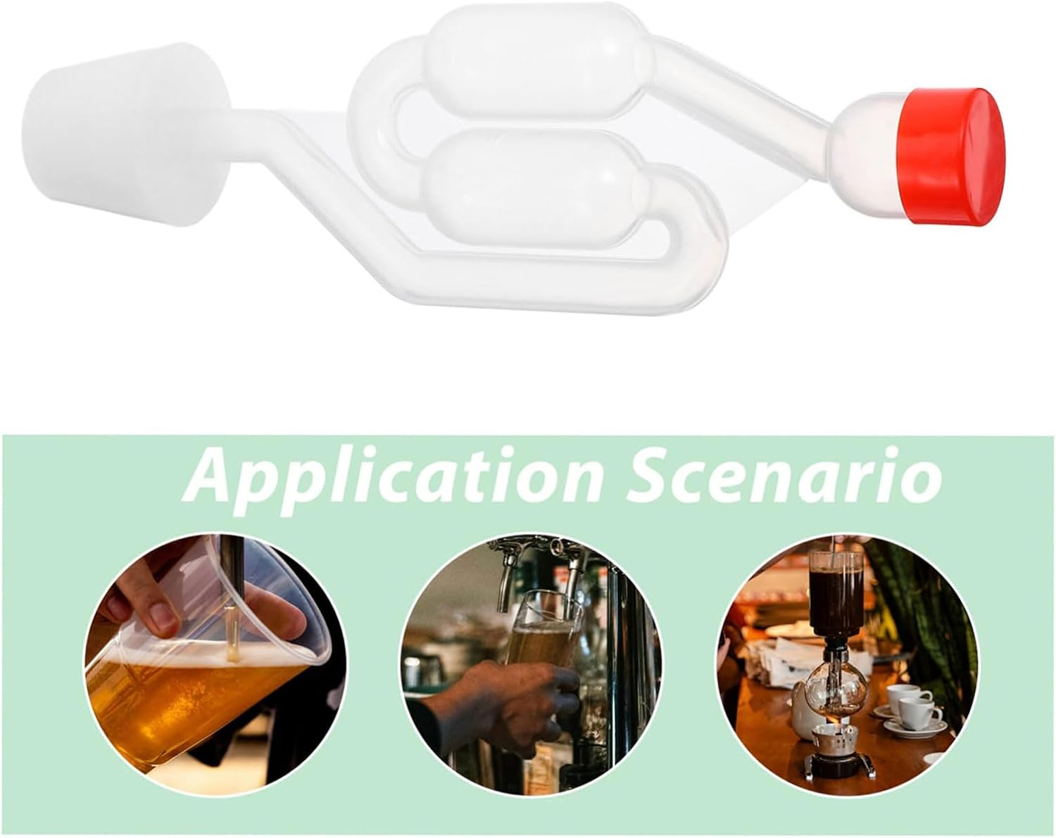 Lyvixora 3 Sets Twin Bubble Fermentation Airlock - Premium Brewing Airlocks for Home Beer, Wine & Pickle Making, with Non-Return Valves, Essential Home Brew Accessory image number 4