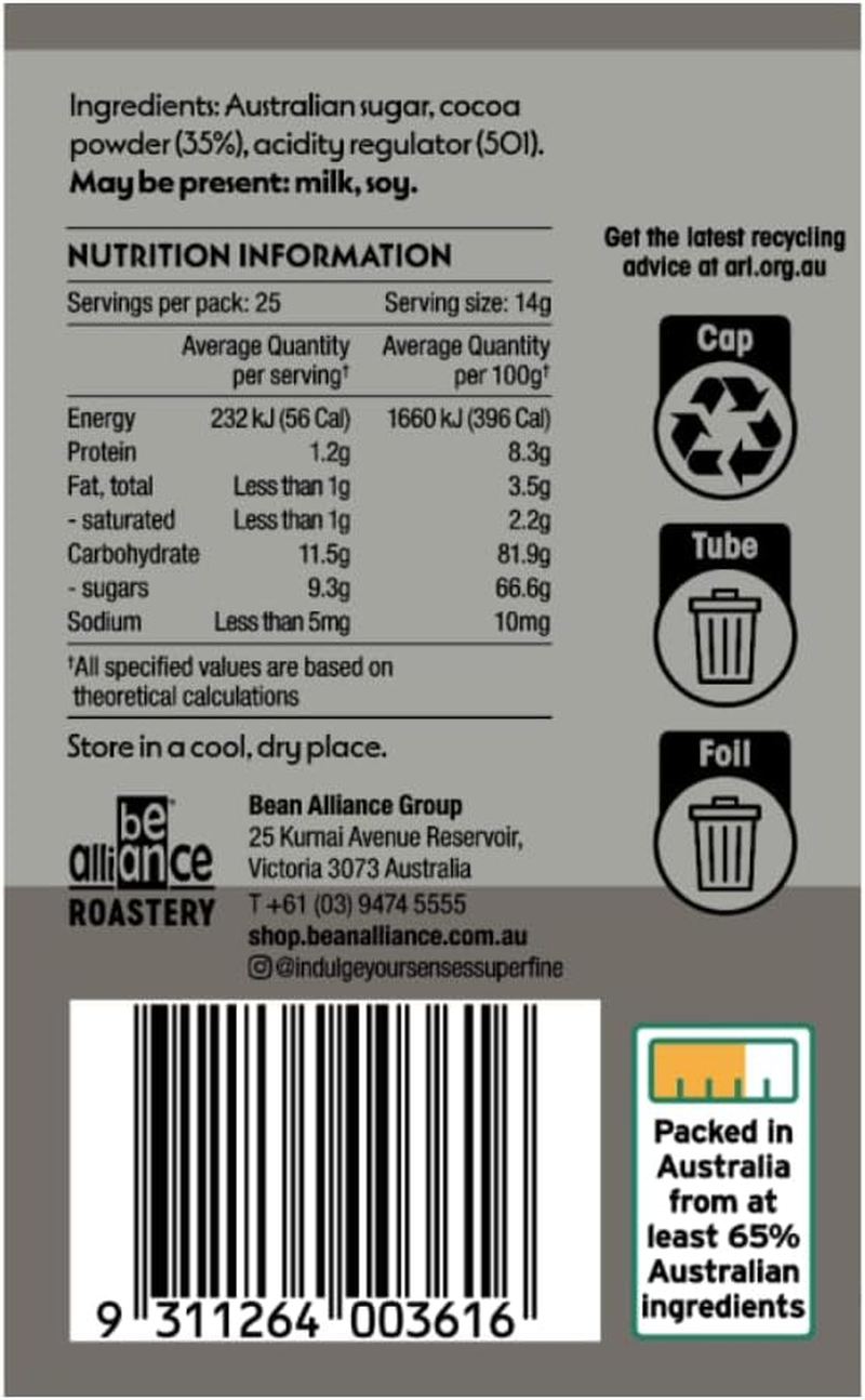 Indulge Your Senses Drinking Chocolate (350G, Dark Side) image number 2