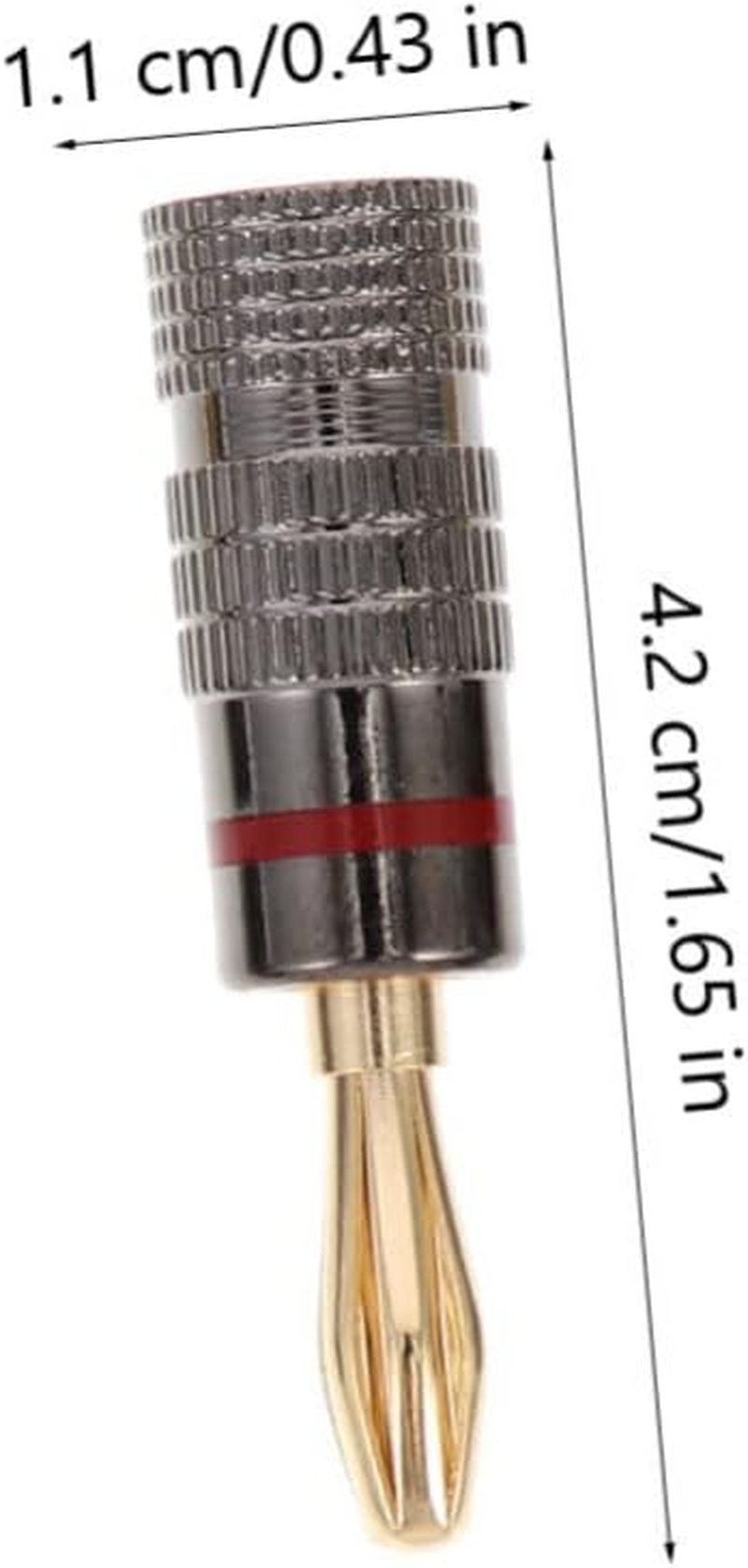 MOLUCKFU 10Pcs 4Mm Copper Banana Plugs Speaker Wire Connector Audio Jack for Hi-Fi Stereo Home Theater Sound Systems image number 1