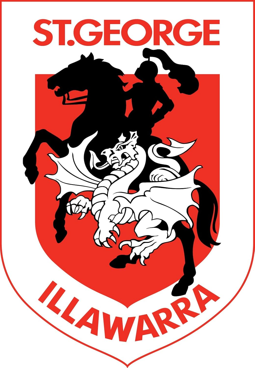 Sperling ST George Dragons Official NRL Seat Covers Airbag Compatible