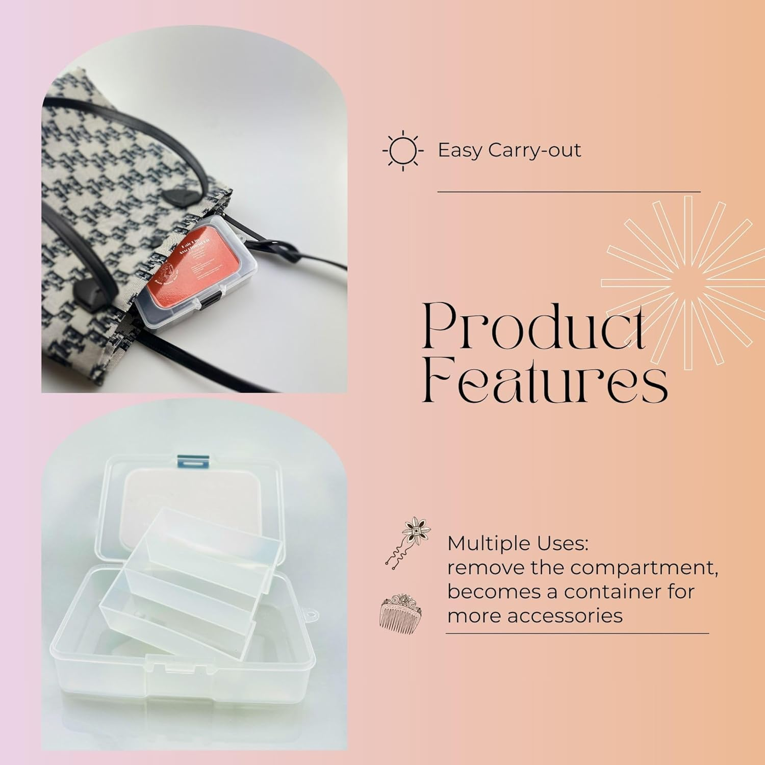 Parvaneh Bobby Pins&Hair Pins with Box,500Pcs,U Shaped Hair Pins Set for Women,300 Bob Pins&200 U Pins,Hair Accessories Set for Hair Stylist,Blonde,Black,Brown Hair Grips,Assorted Sizes image number 6