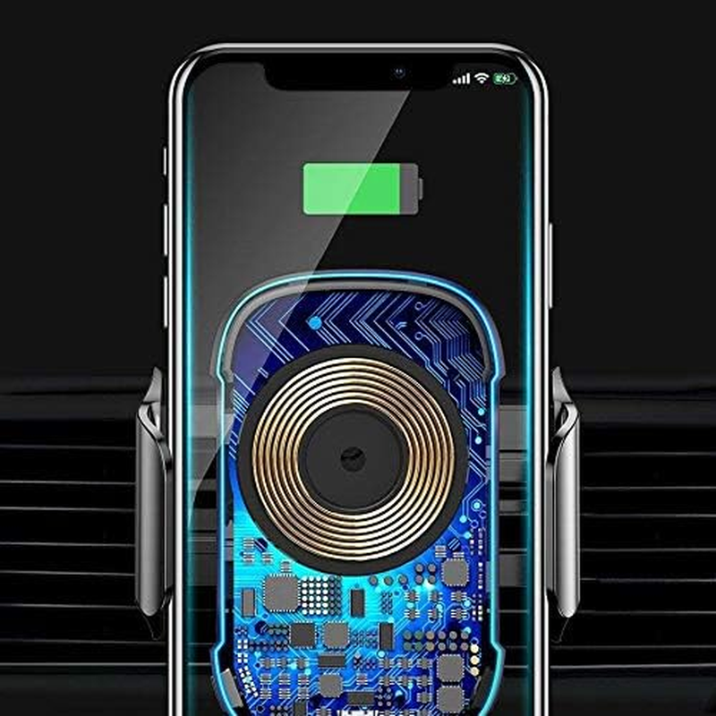 Baseus 15W Automatic Electric Car Holder/Qi Wireless Charger, Black image number 1