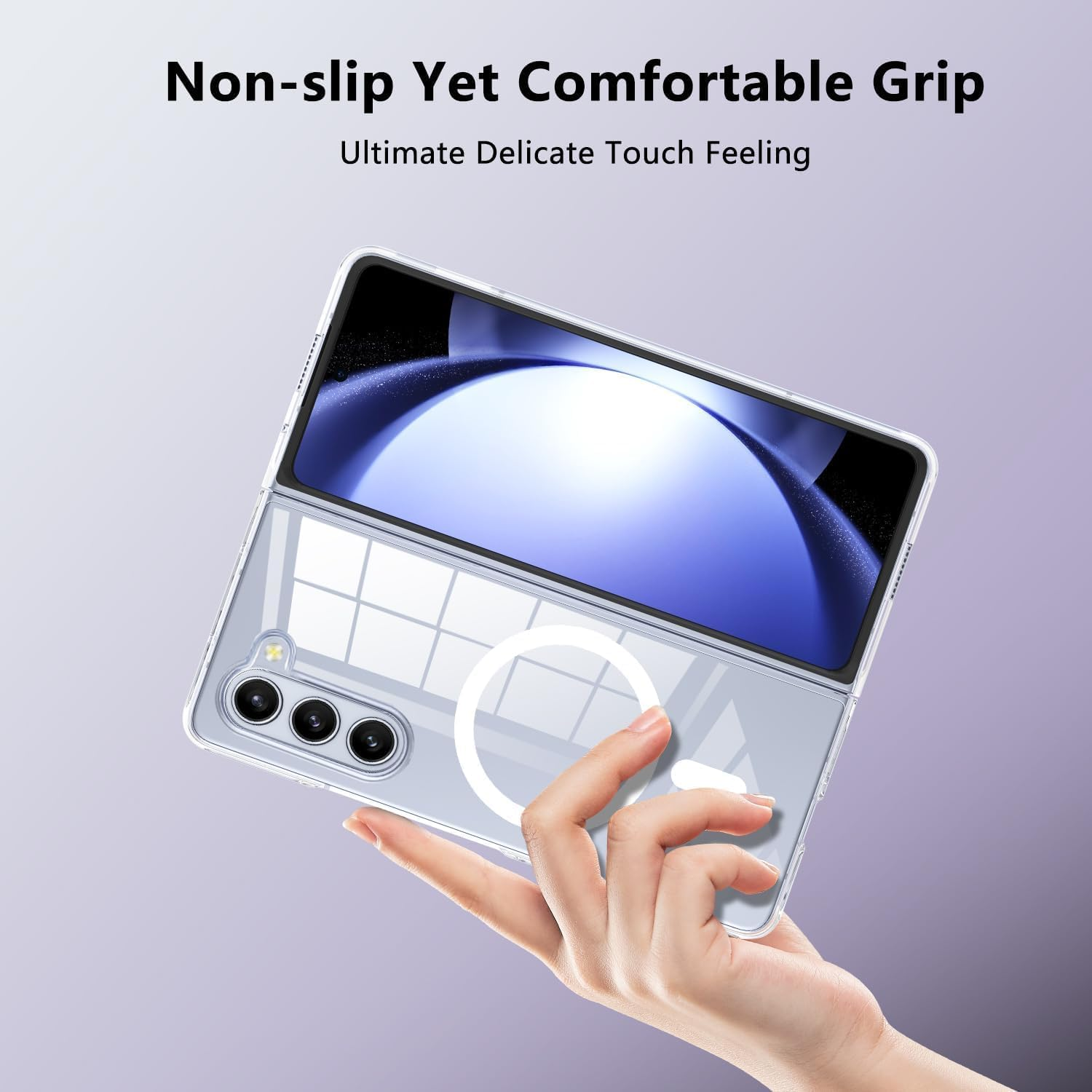 FORZARMOR Clear Case for Samsung Galaxy Z FOLD 7 5G (8.0 Inch), Transparent Cell Phone, Magsafe Magnetic Wireless Charging Cover Shockproof (For Galaxy Z FOLD7) image number 6