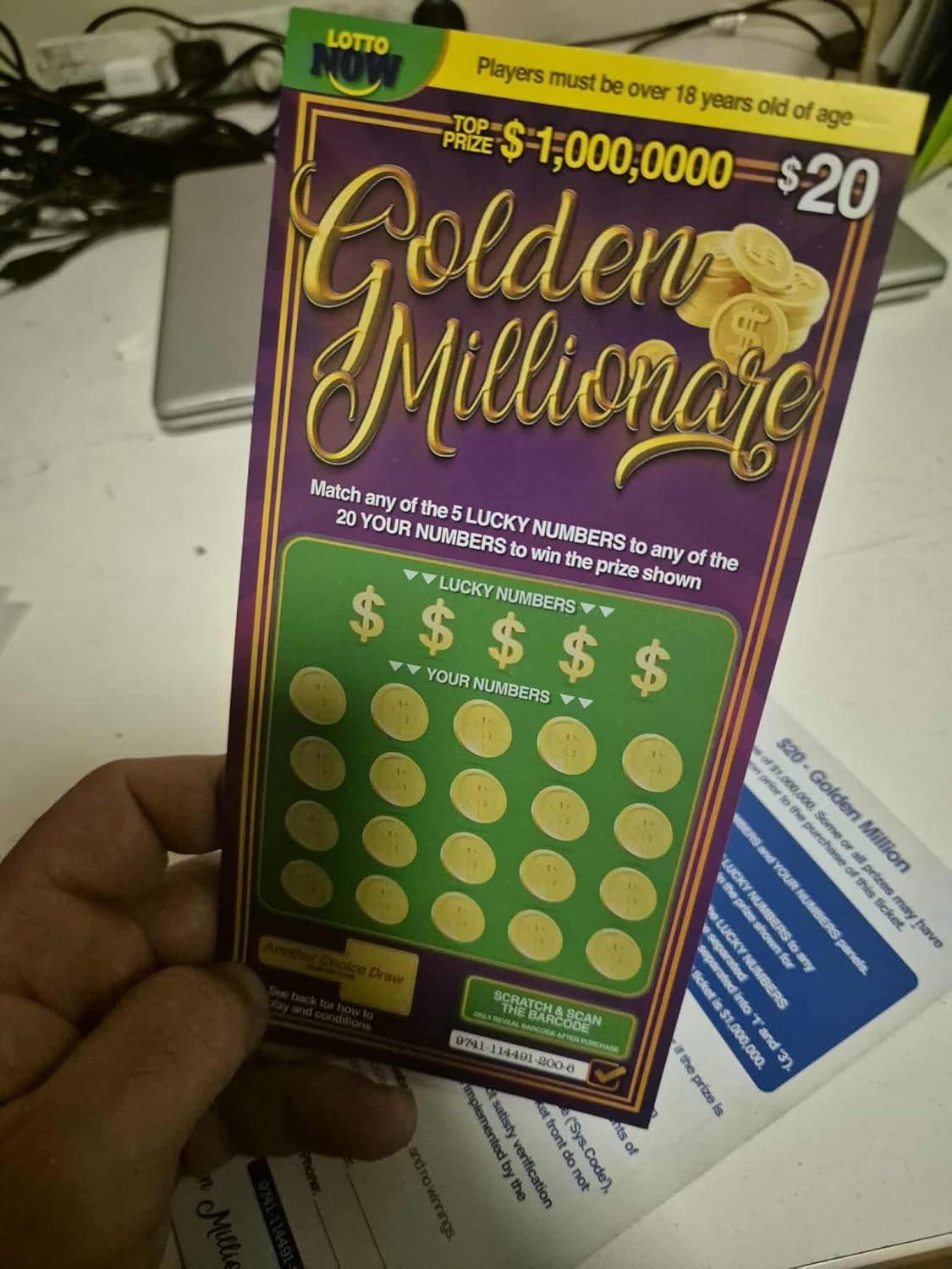 Ultimate Fake Lottery Scratchies &ndash; 4 Realistic Scratchies Set &ndash; Hilarious Prank Winning 1 Million &ndash; Most Authentic Joke Gift on the Market Made in 2025