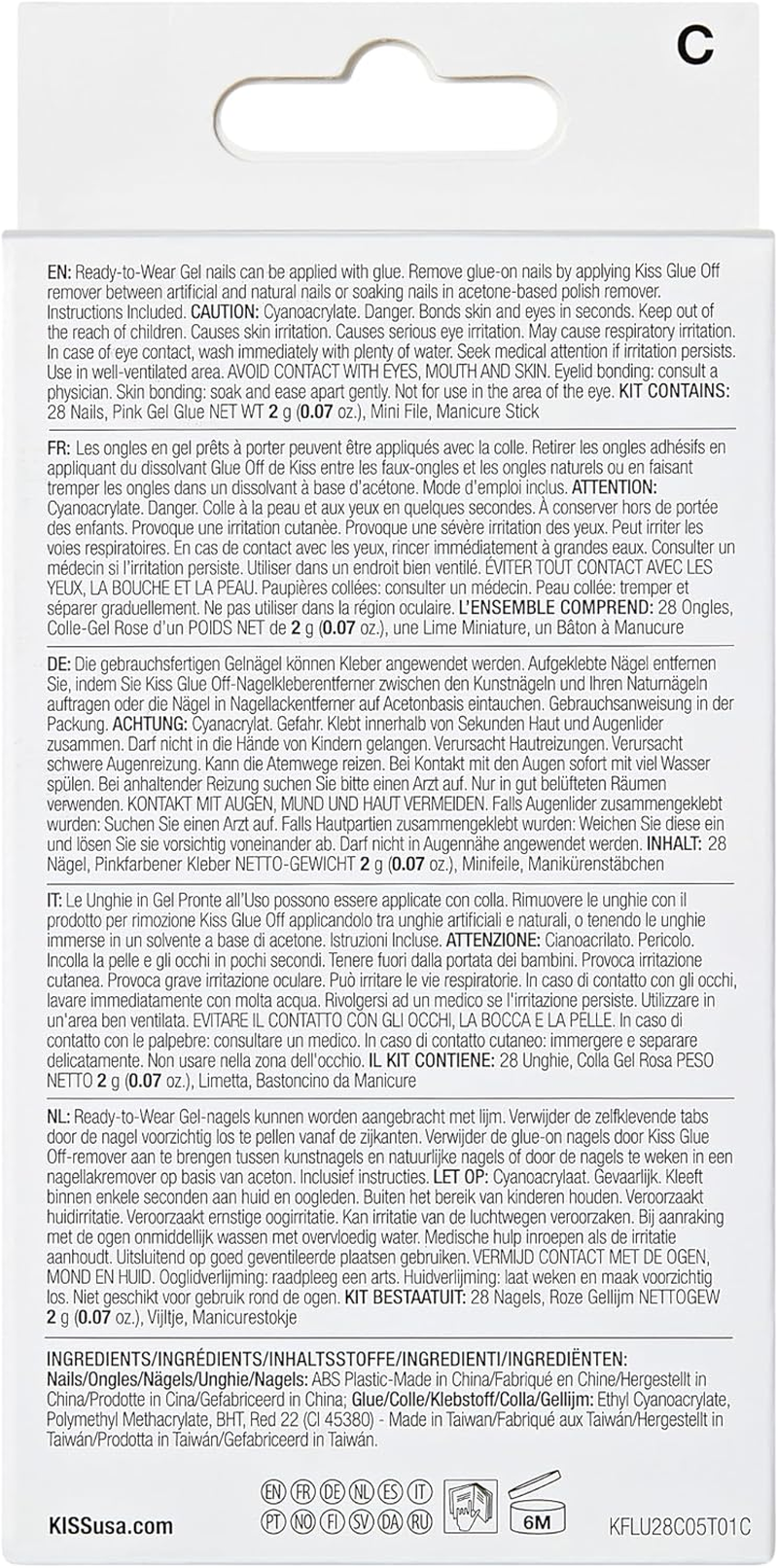 KISS Glam Fantasy Collection, Party'S Over, Special FX Gel Nails, Includes 28 False Nails, Nail Glue, Nail File, and Manicure Stick - Folklore image number 2
