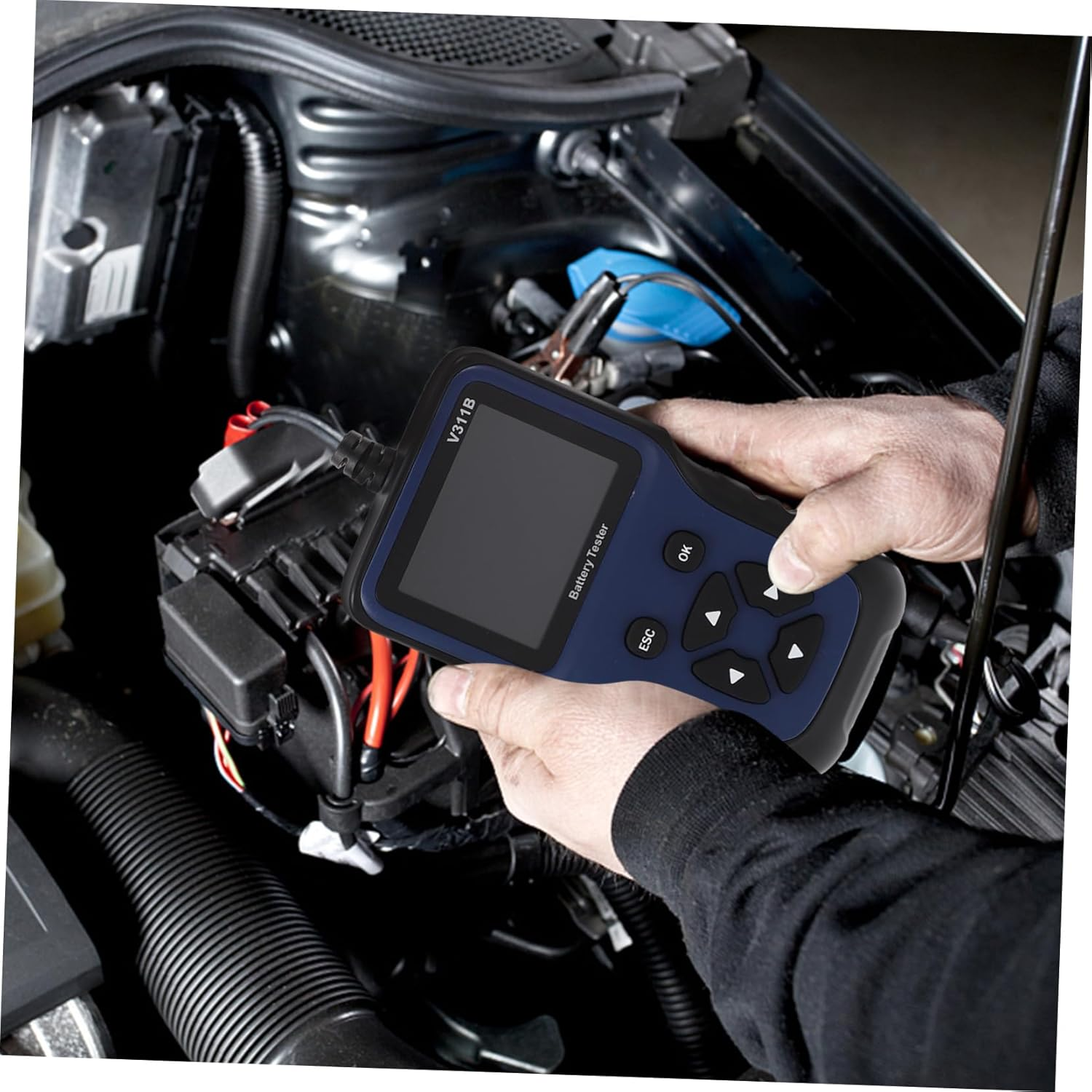 LIFKOME 12V Car Battery Tester Professional Automotive Battery Analyzer High-Definition Display Accurate Measurement Language Options Practical Testing Equipment for Vehicles image number 4