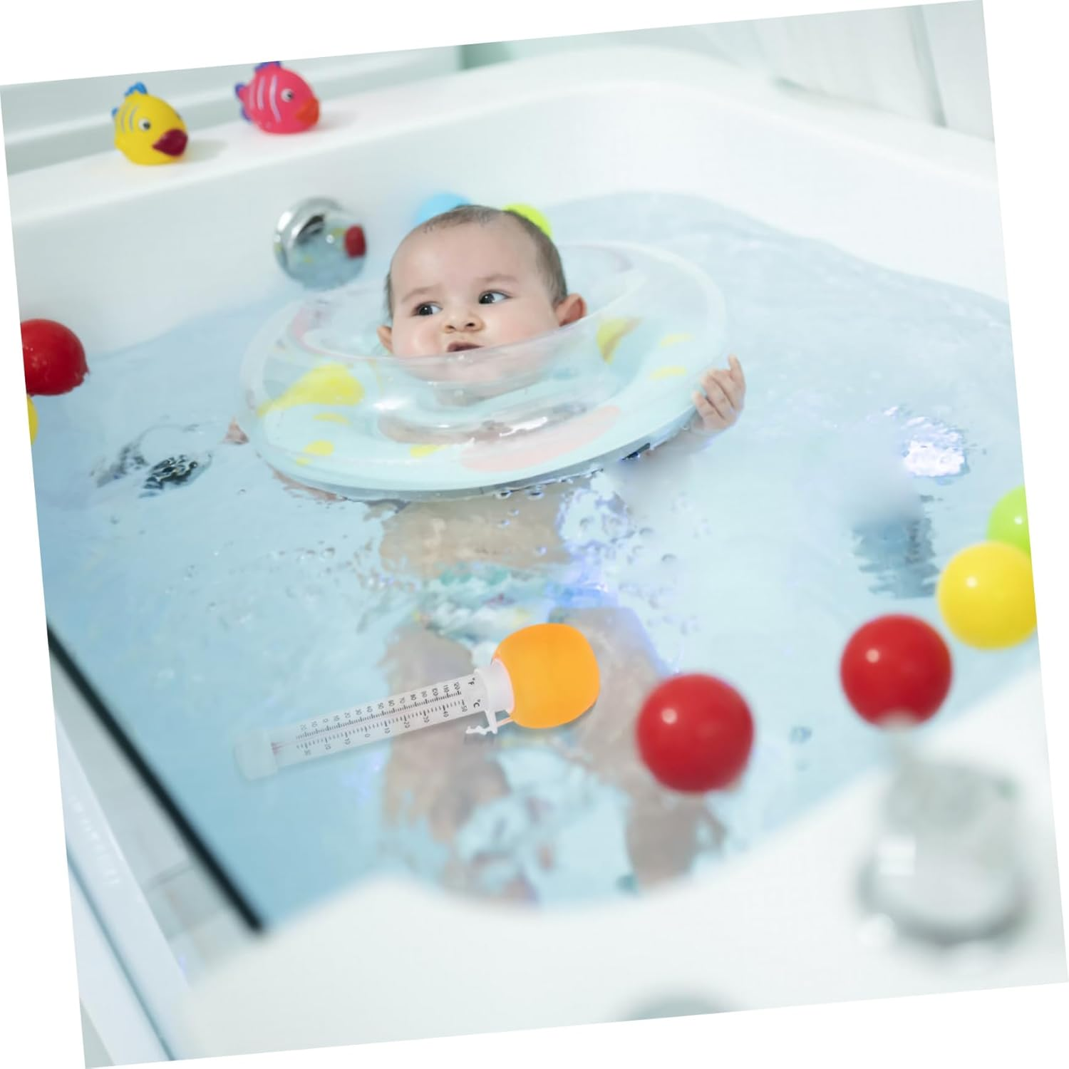 Floating Thermometer Pool Swimming Pool Float Temperature Gauge Indoor Temperature Gauge image number 1