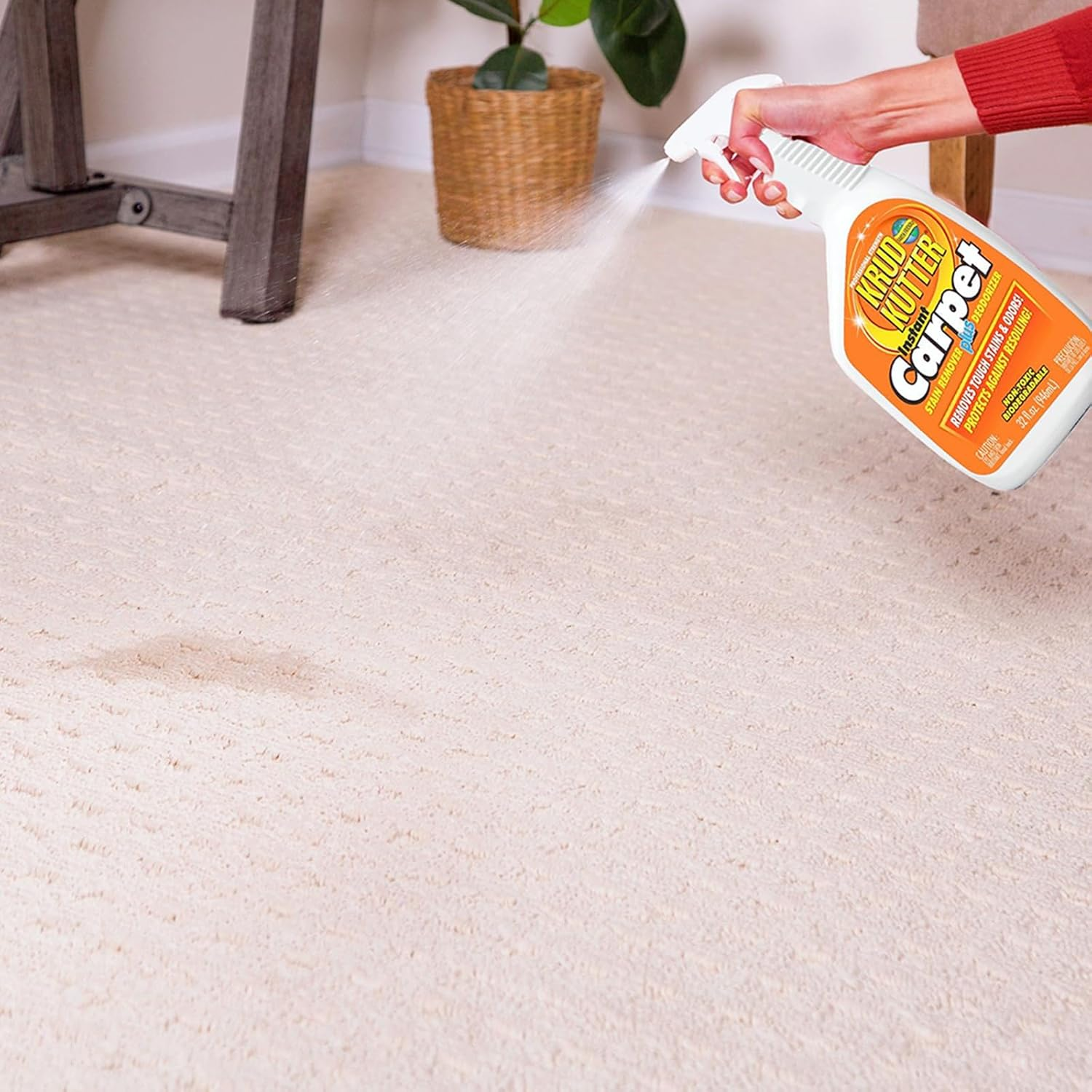 Krud Kutter Carpet Cleaner Spray 946Ml Professional Strength Stain Remover and Deodorizer for Pet Stains, Motor Oil, Red Wine, and More Non-Toxic, Deep Cleaning Formula image number 3