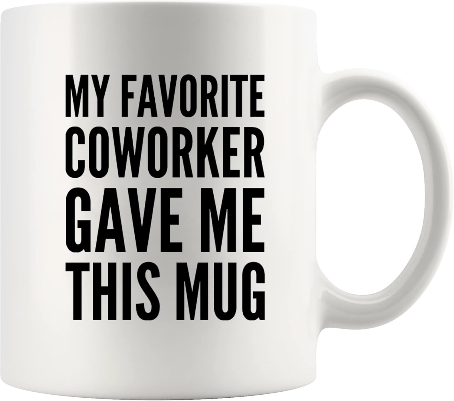 Panvola My Favorite Coworker Gave Me This Mug Going Away Coworker Gift Funny Office Boss Mugs Employer Farewell Goodbye Gifts to Employee Coffee Cup Novelty Drinkware White (11 Oz) image number 3